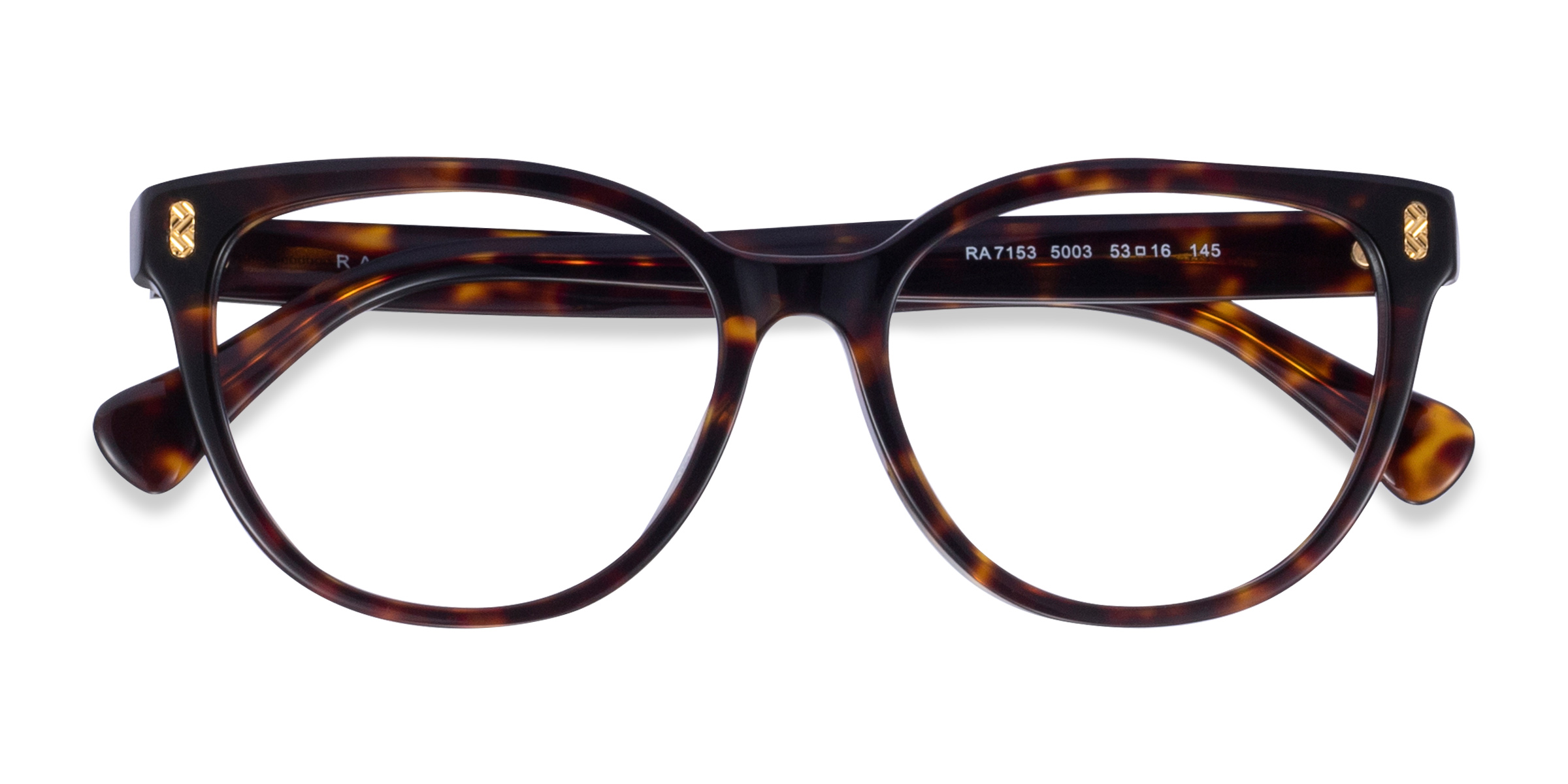 Écaille Noire Ralph RA7153 - Acétate Lunettes de vue