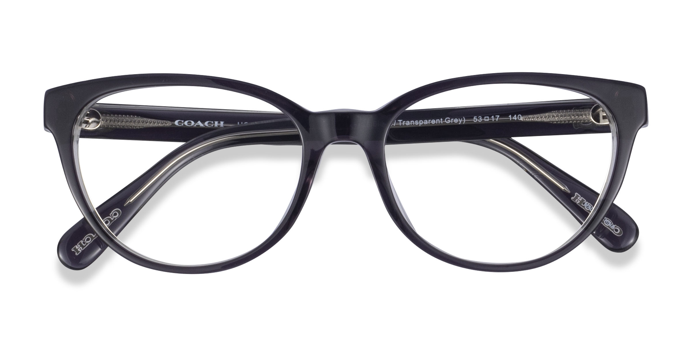 Transparent Gray Coach HC6210U - Acetate Eyeglasses