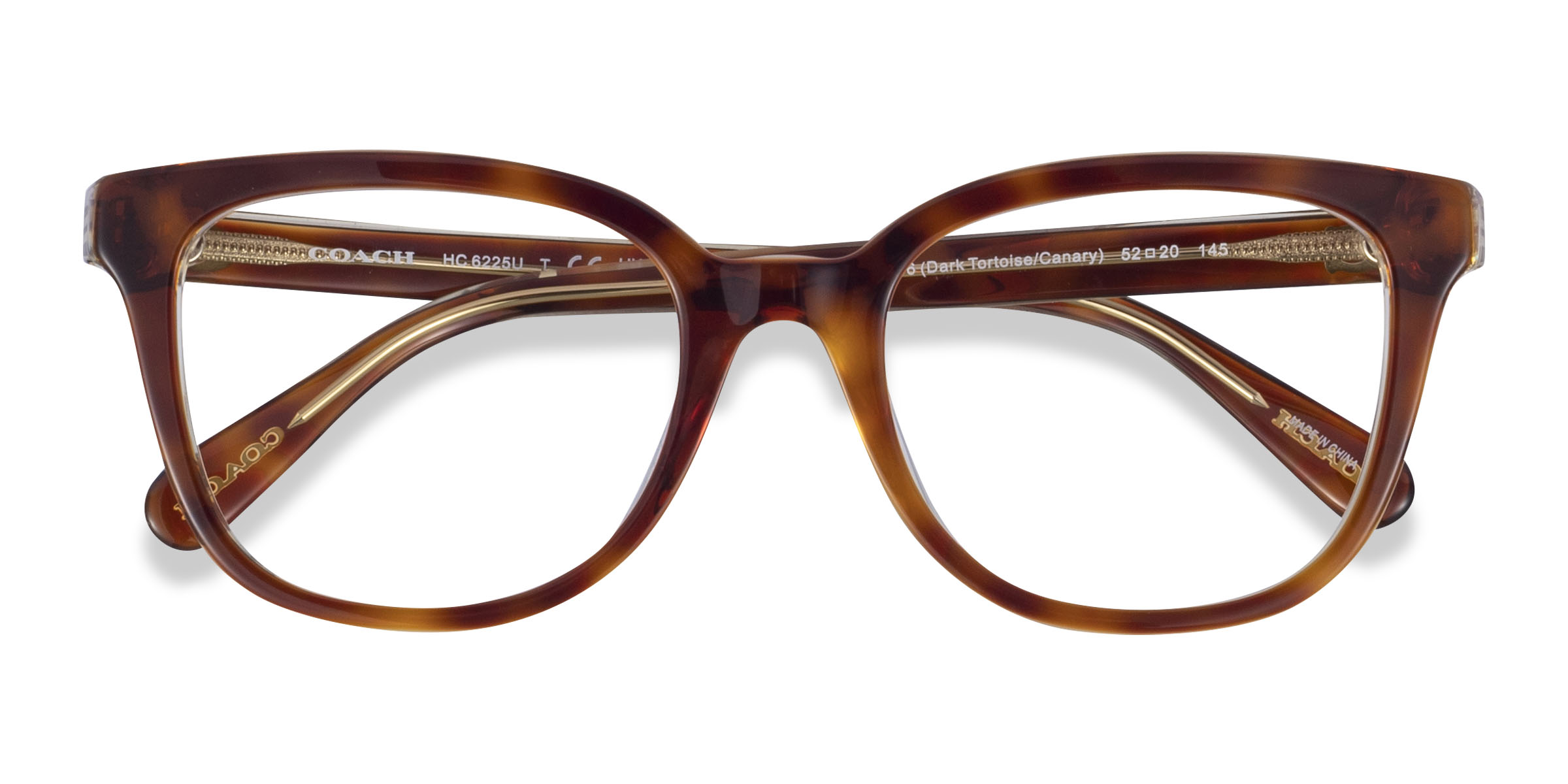 Écaille Noire Coach HC6225U - Acétate Lunettes de vue