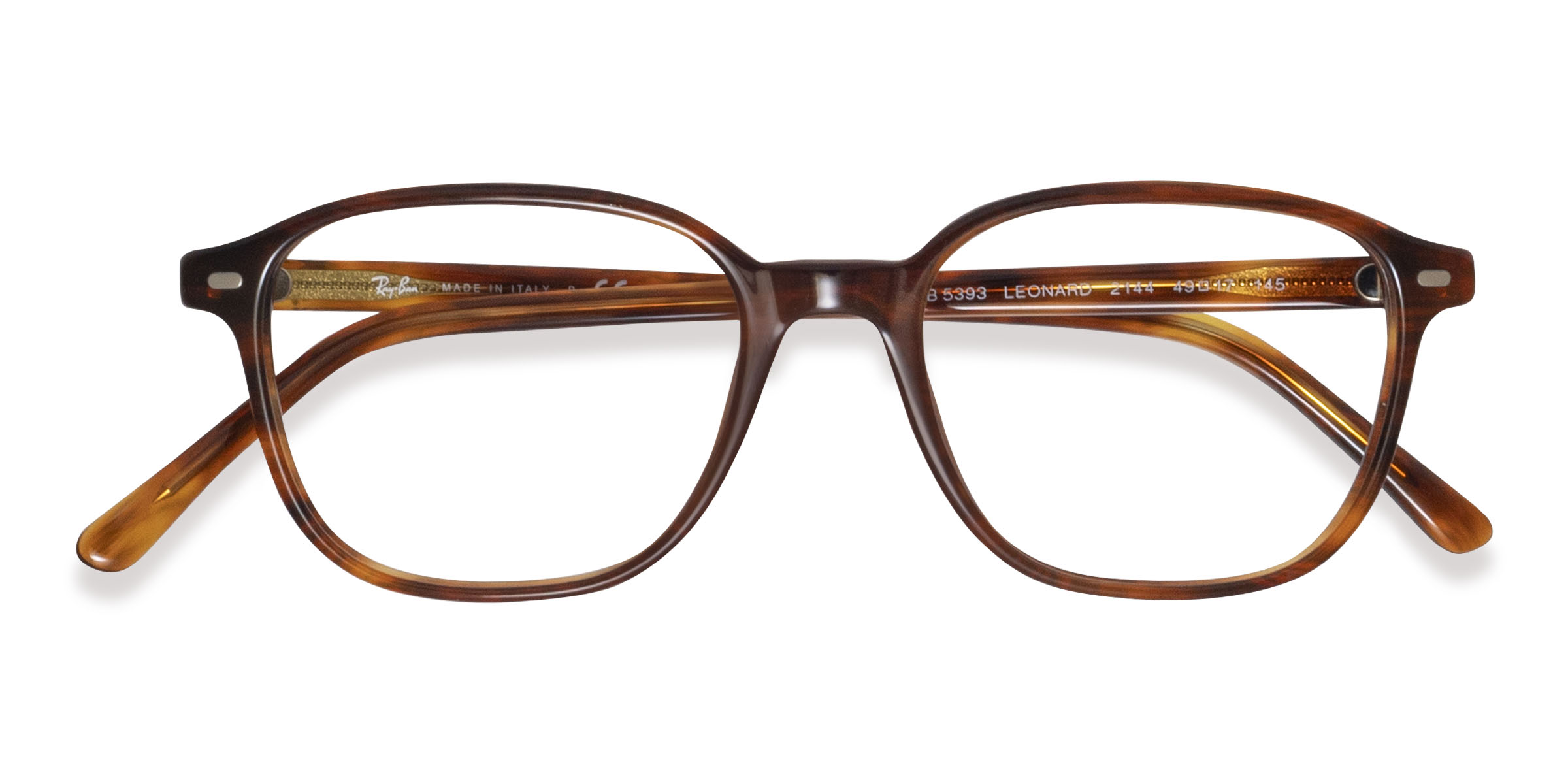 Warm Tortoise Ray-Ban RB5393 Leonard - Acetate Eyeglasses