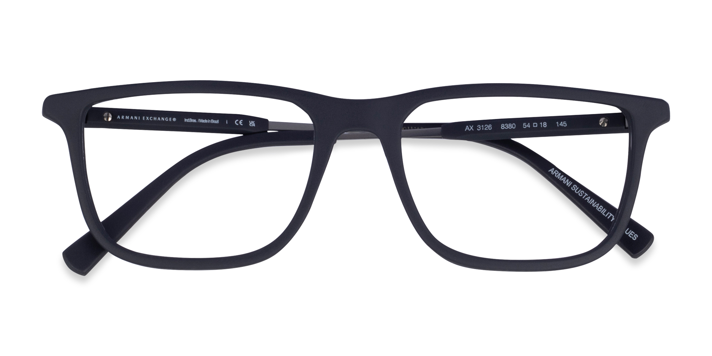 Navy Armani Exchange AX3126 - Alternative-materials Eyeglasses