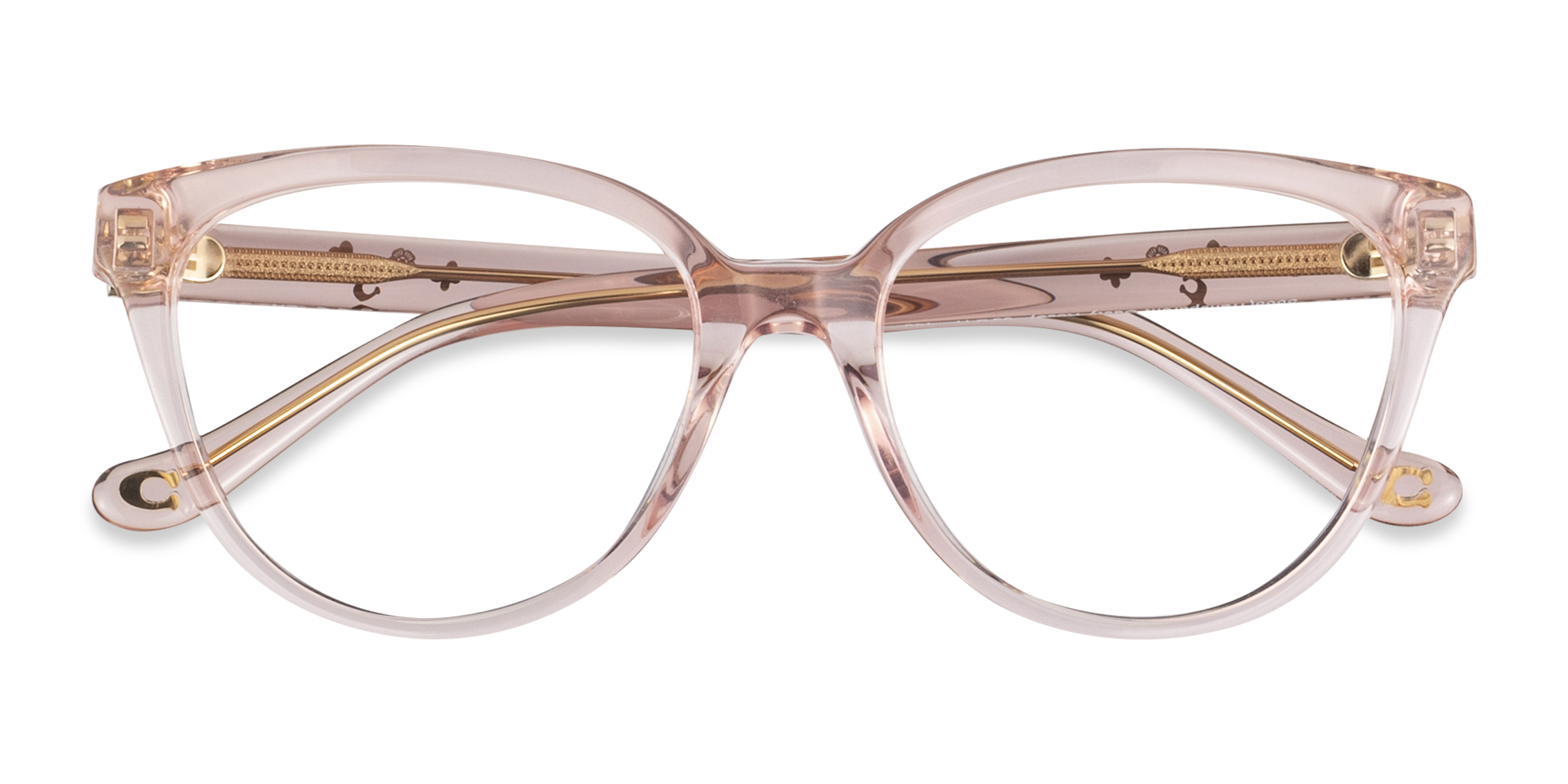 Transparent Dusty Rose Coach HC6234U -  Acétate Lunettes de vue