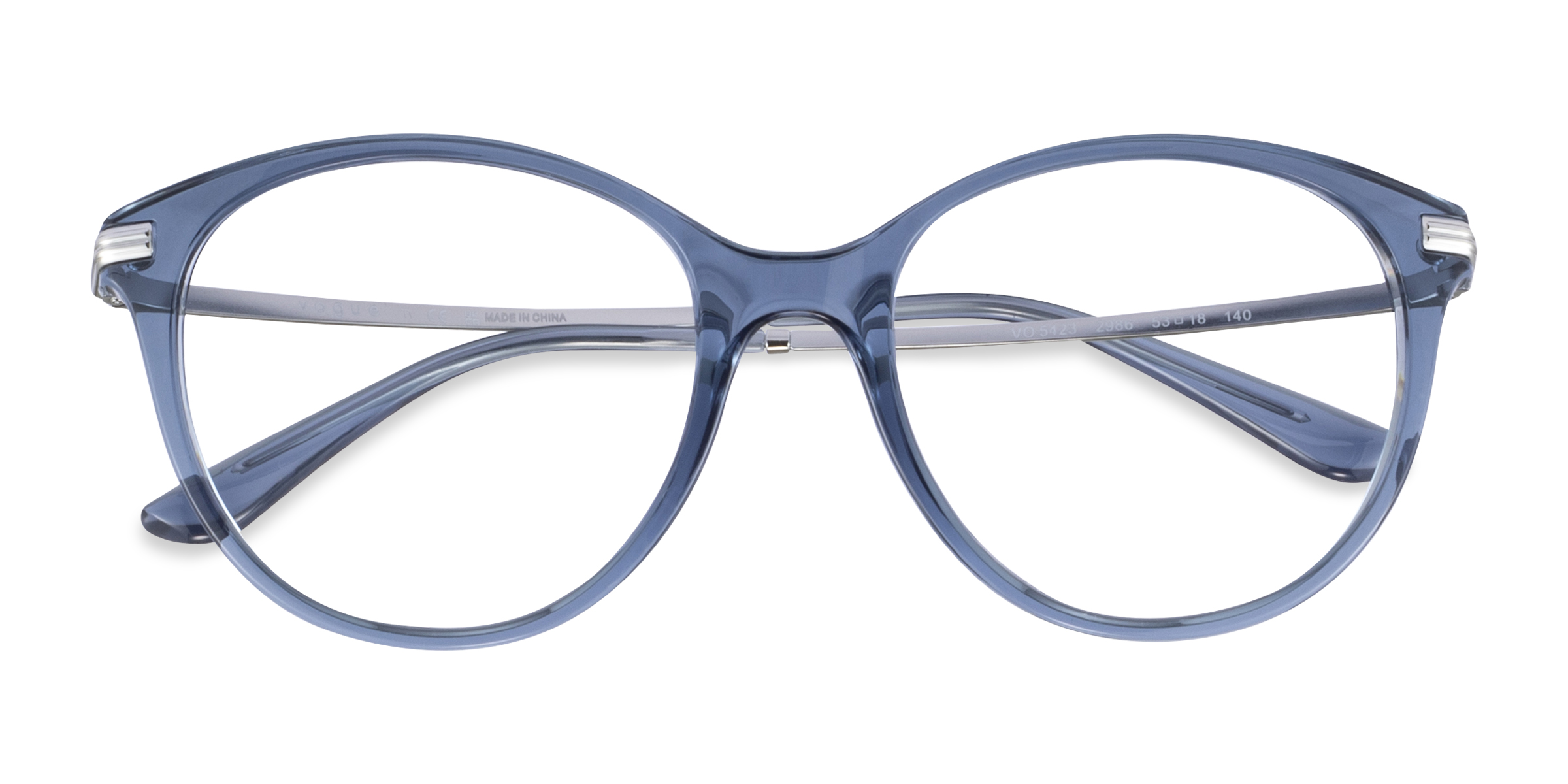 Clear Blue Silver Vogue Eyewear VO5423 - Plastic Eyeglasses