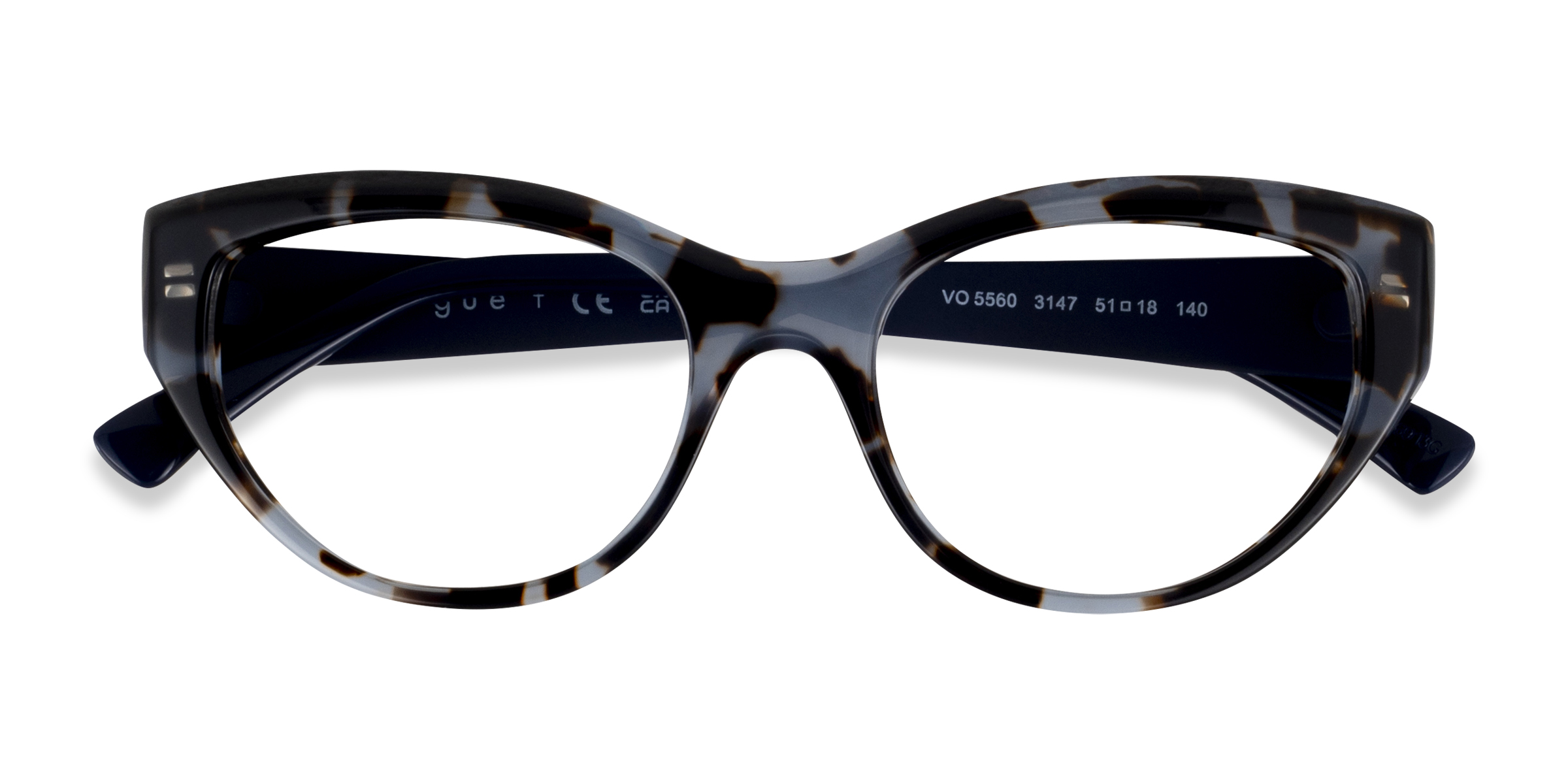 Blue Tortoise Vogue Eyewear VO5560 - Acetate-metal Eyeglasses