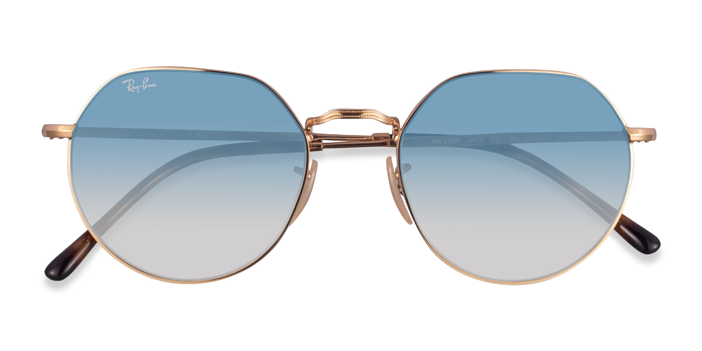 Doré Ray-Ban RB3565 Jack - Métal Lunettes de soleil