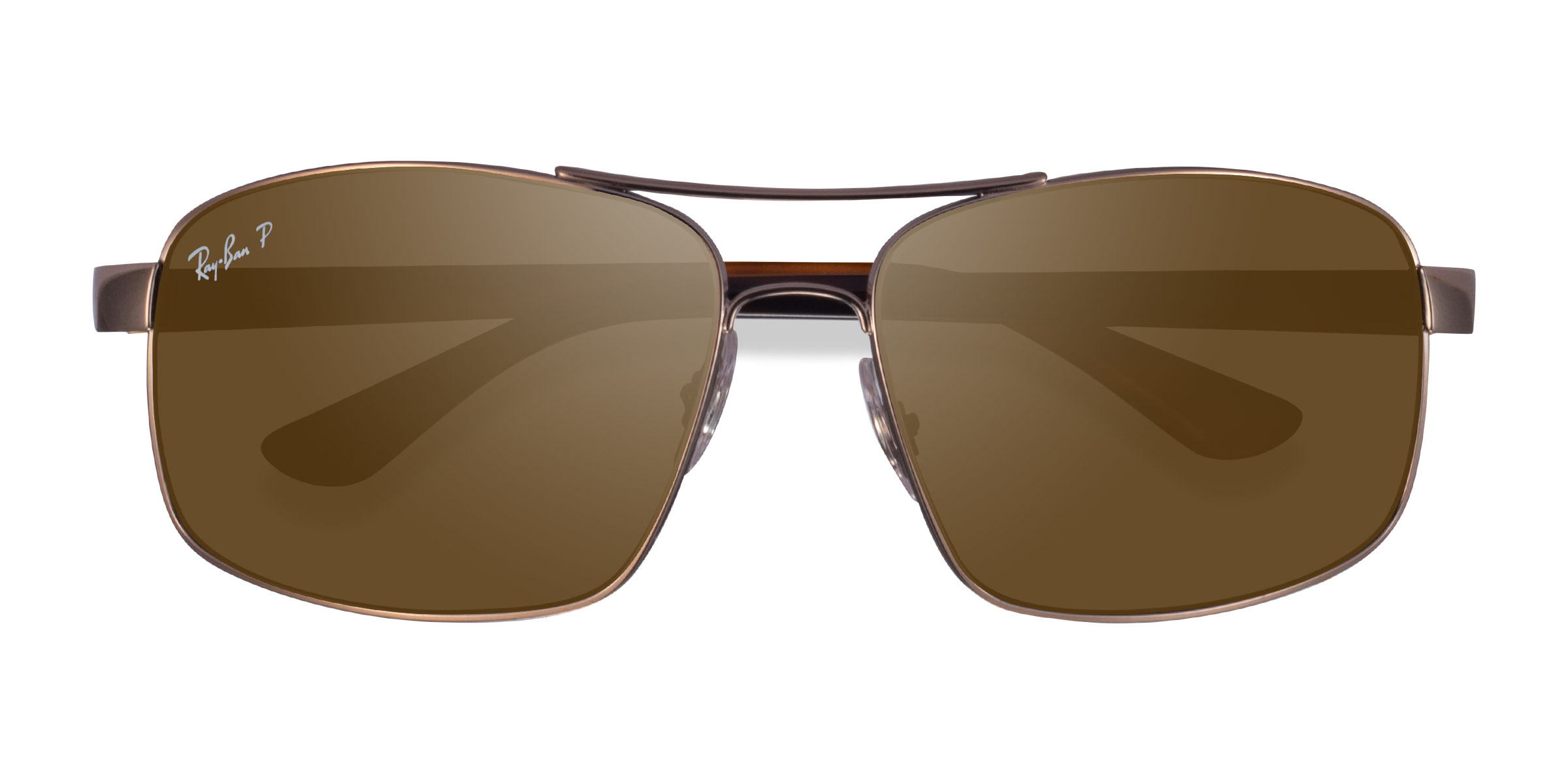 Light Brown Ray-Ban RB3604CH -  Metal Sunglasses