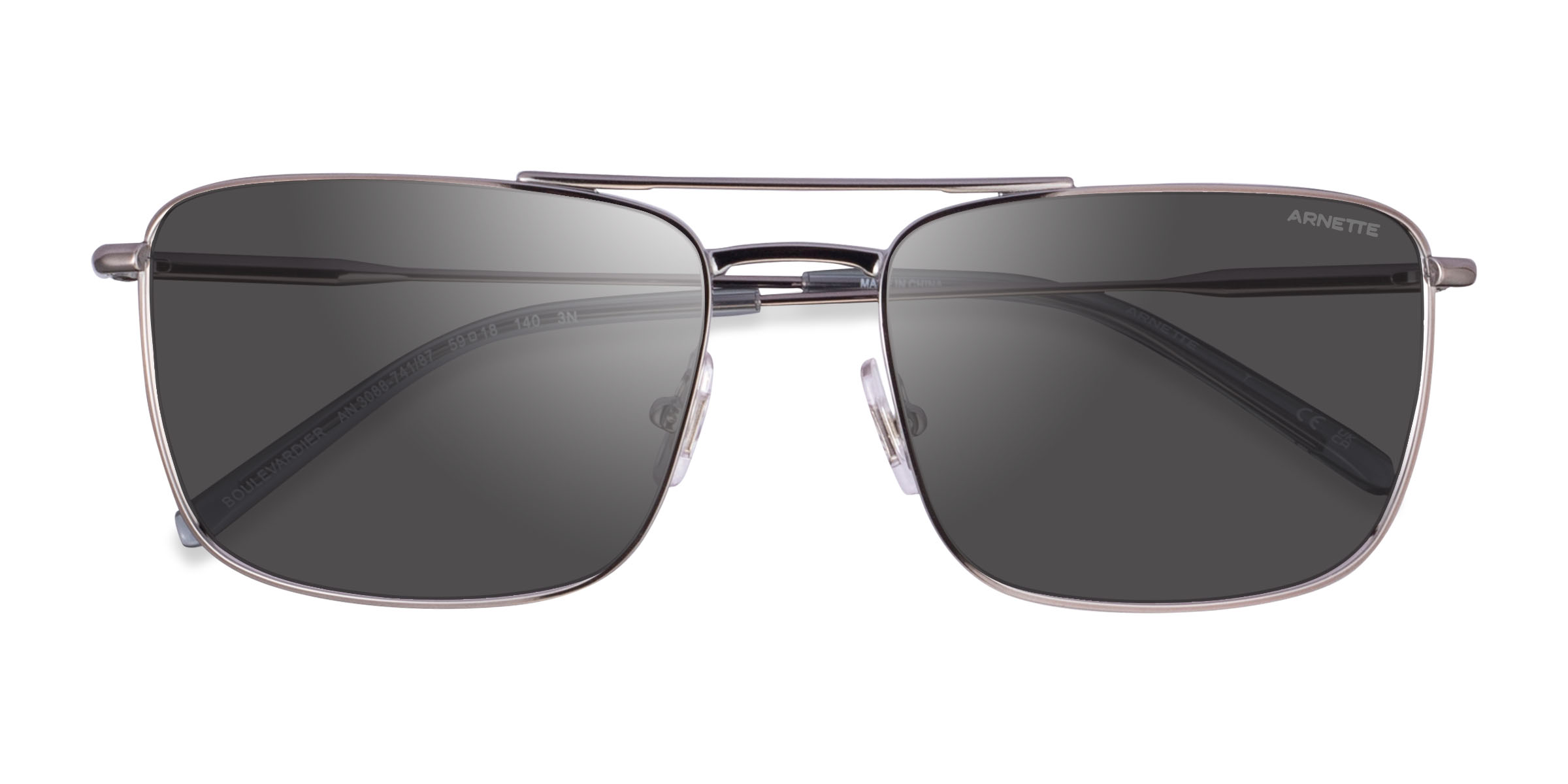 Gunmetal ARNETTE Boulevardier -  Métal Lunettes de soleil