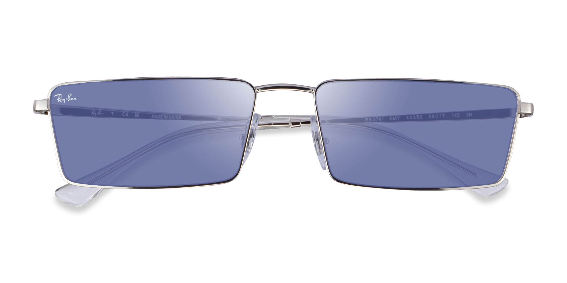Argenté Ray-Ban RB3741 Emy - Métal Lunettes de soleil