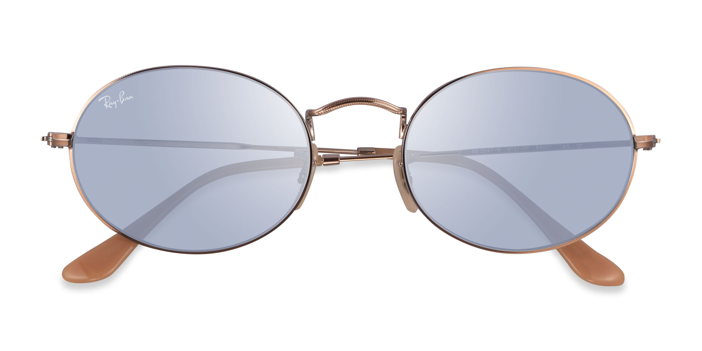 Or rose Ray-Ban RB3547N - Métal Lunettes de soleil