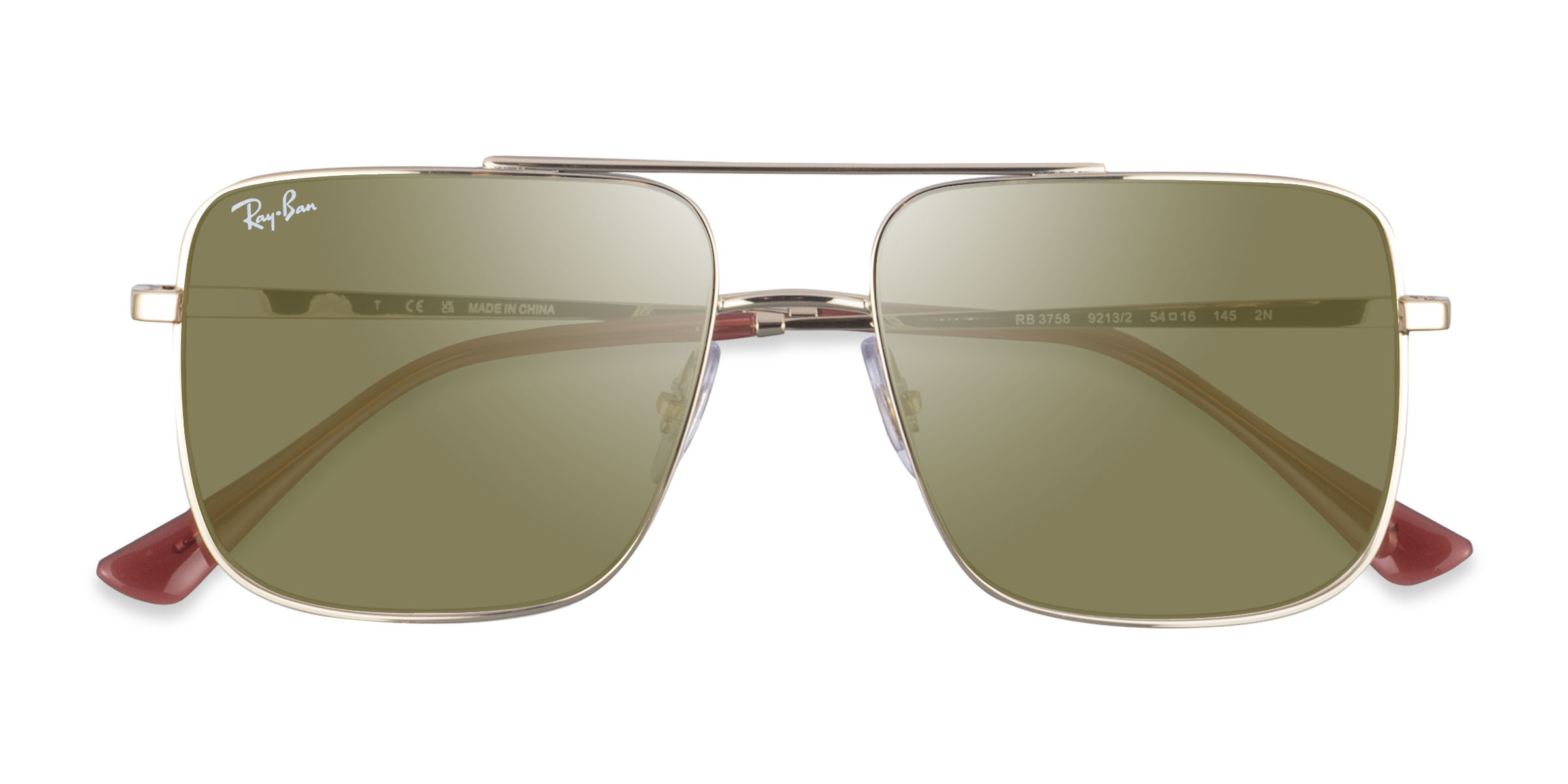 Doré Ray-Ban RB3758 - Métal Lunettes de soleil