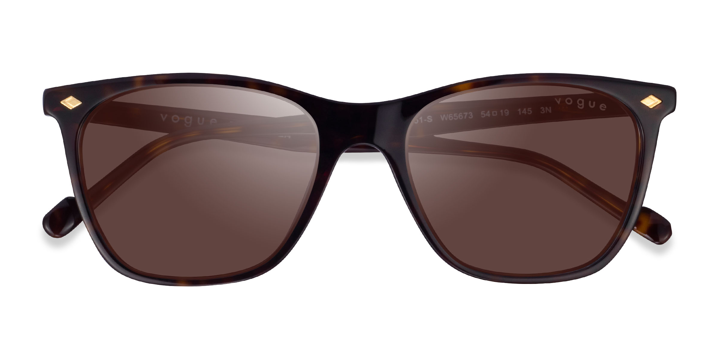 Écaille Noire Vogue Eyewear VO5351S -  Acétate Lunettes de soleil