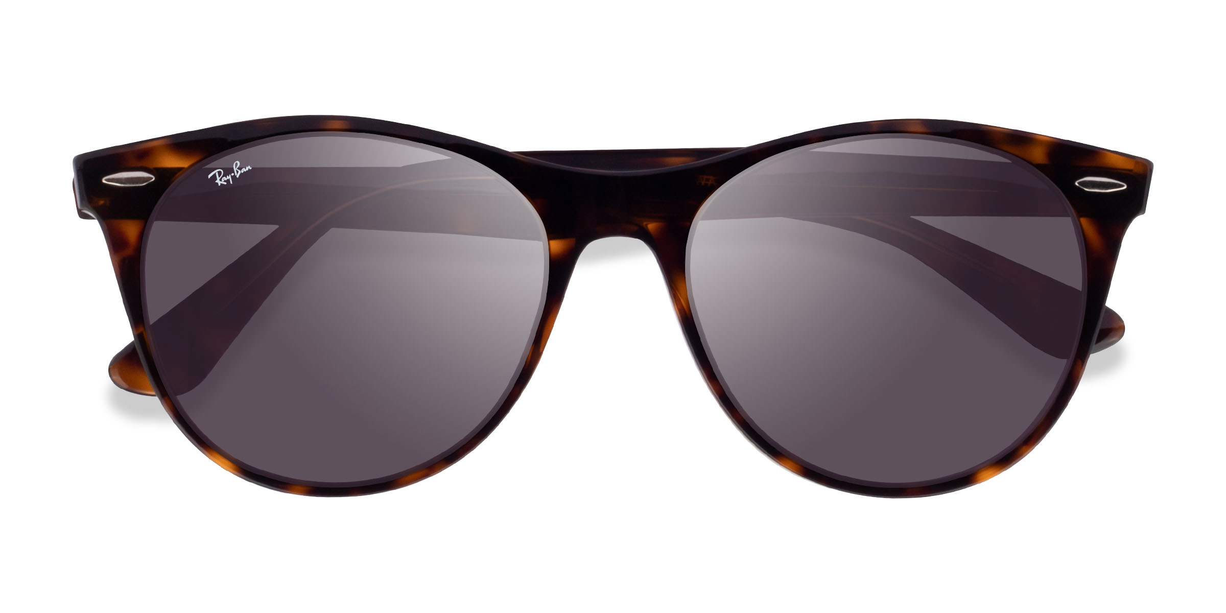 Tortoise On Transparent Brown Ray-Ban RB2185 - Acétate Lunettes de soleil