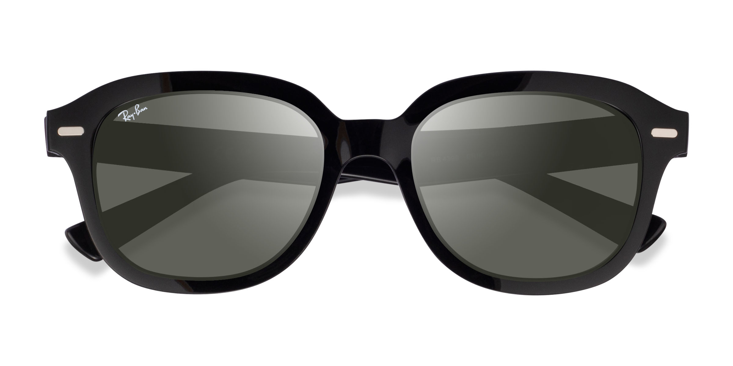 Shiny Black Ray-Ban RB4398 Erik - Plastique Lunettes de soleil