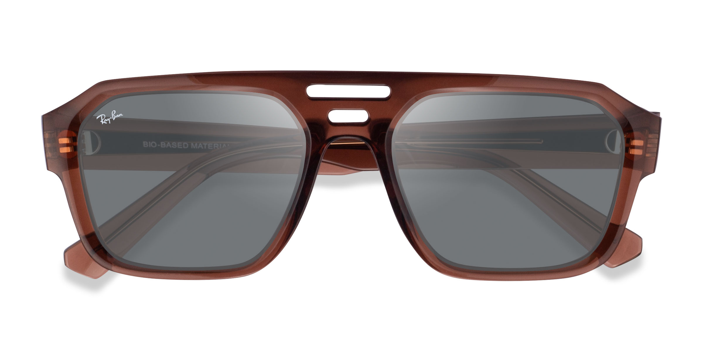 Transparent Brown Ray-Ban RB4397 Corrigan - Alternative-materials Lunettes de soleil