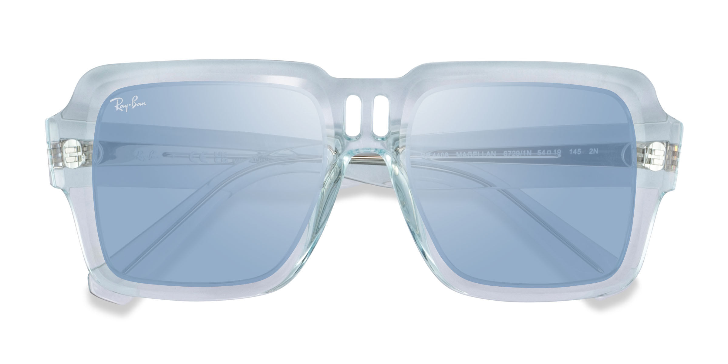 Clear Blue Ray-Ban RB4408 Magellan - Plastique Lunettes de soleil
