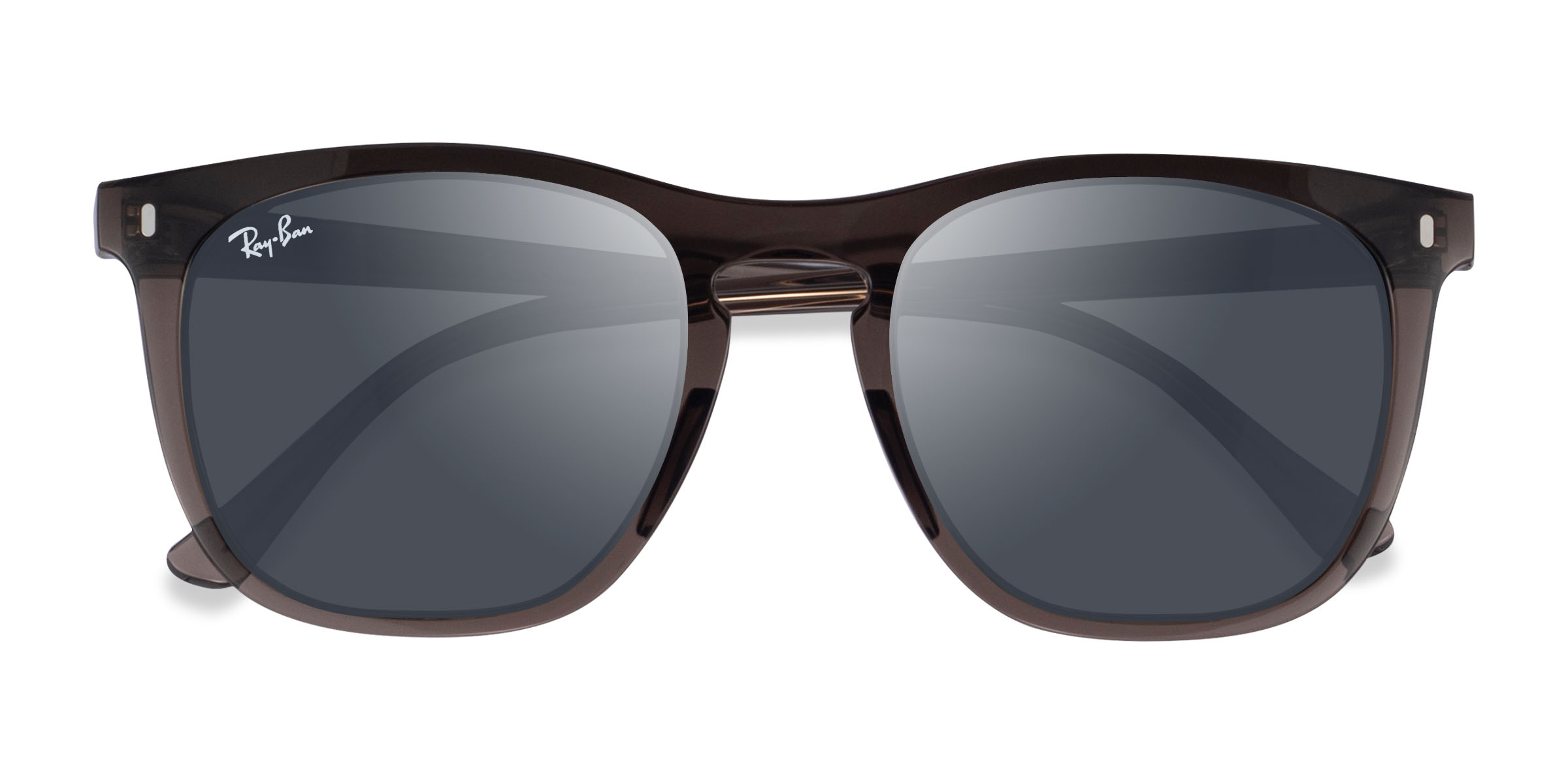Clear Dark Brown Ray-Ban RB2210 - Plastic Sunglasses