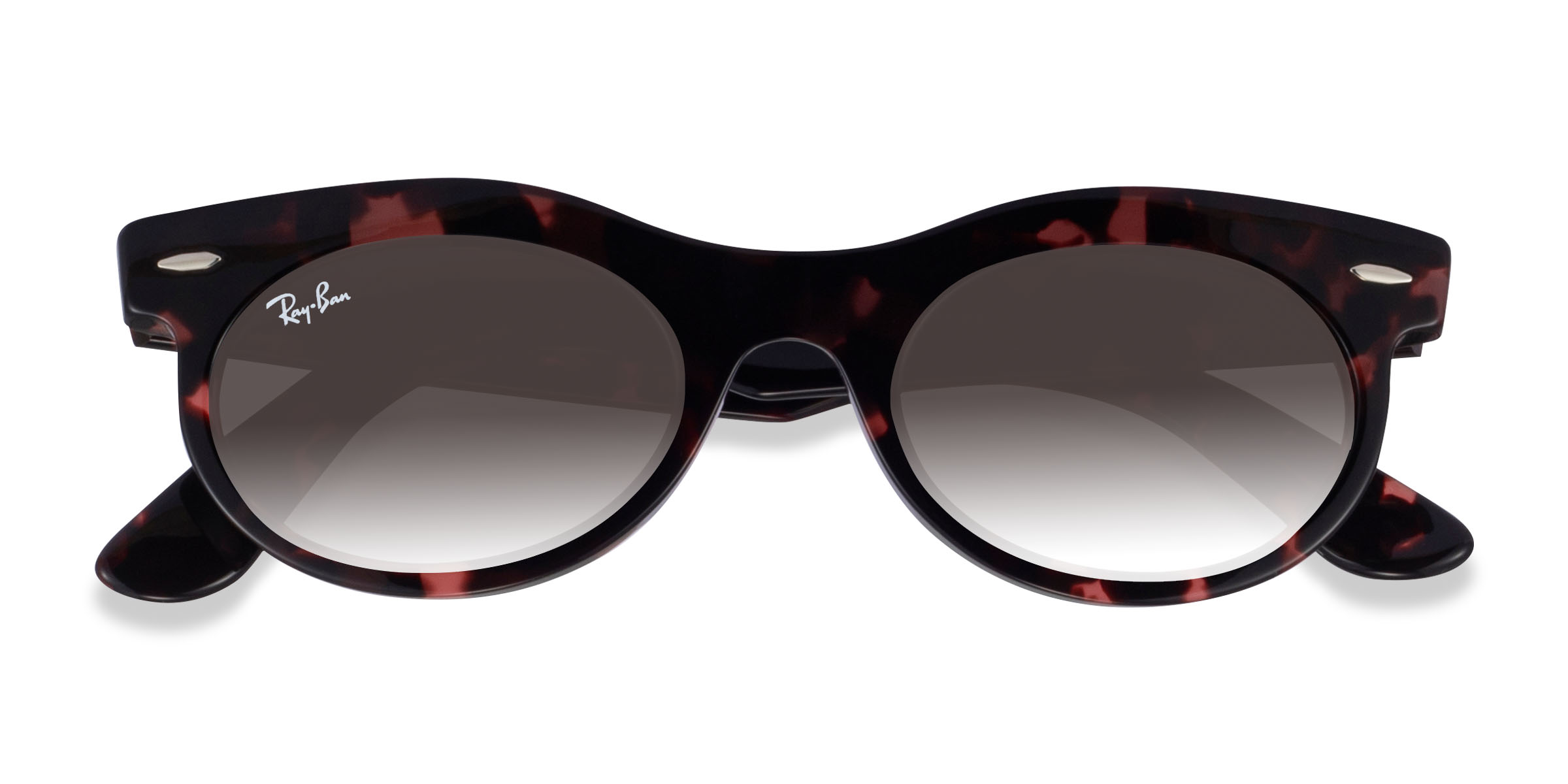 Pink Tortoise Ray-Ban Wayfarer Oval Change - Plastique Lunettes de soleil