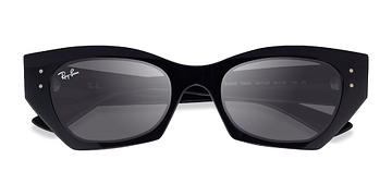 Shiny Black Ray-Ban RB4430 Zena -  Plastic Sunglasses