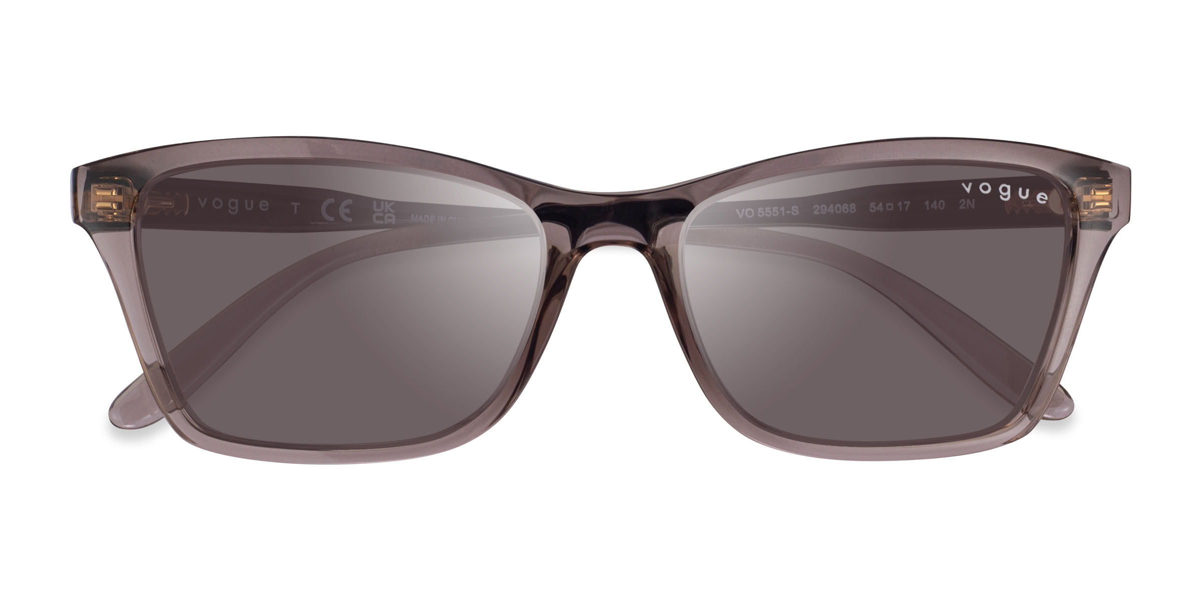 Clear Brown Vogue Eyewear VO5551S -  Plastique Lunettes de soleil