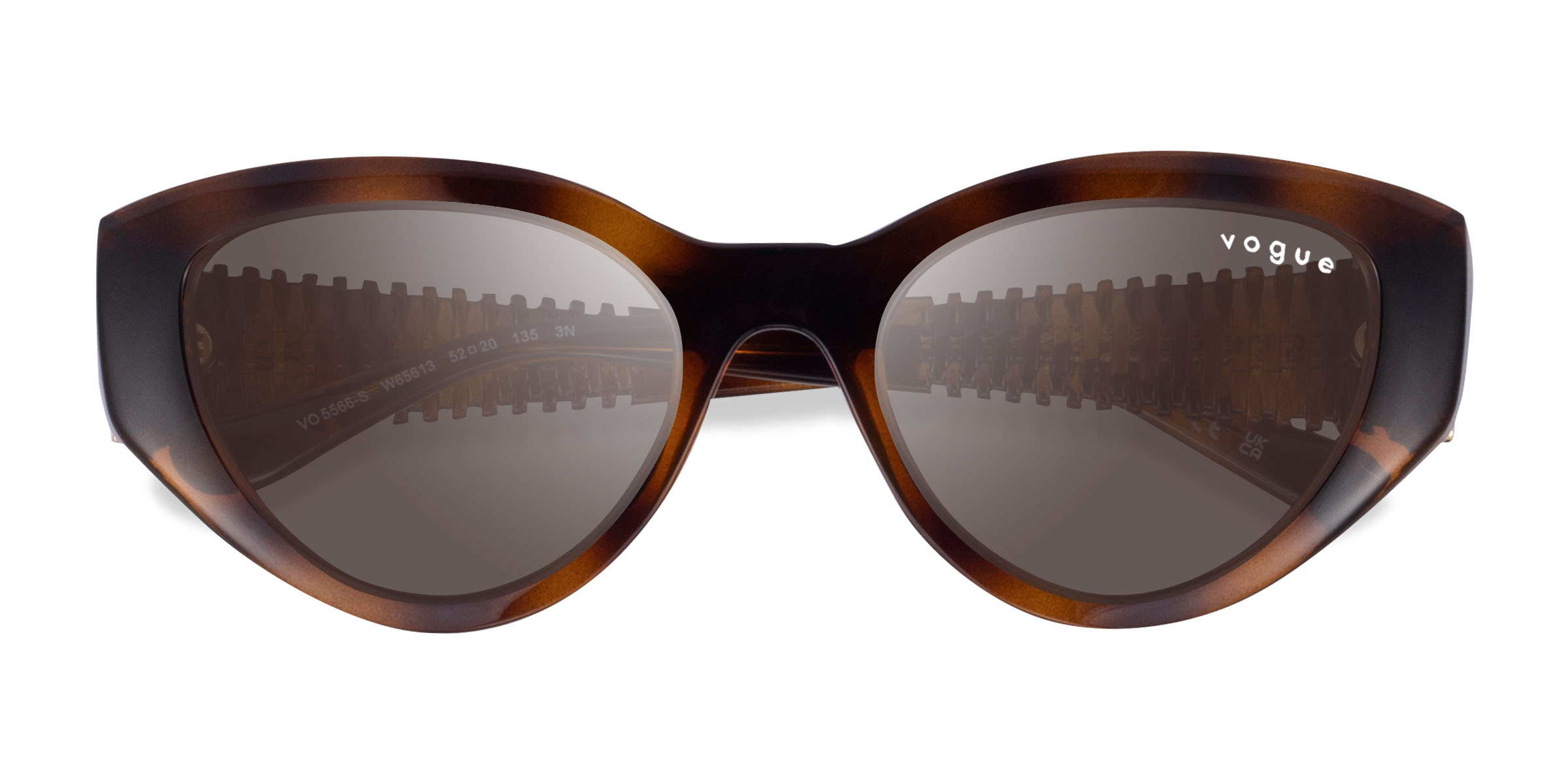 Écaille Noire Vogue Eyewear VO5566S - Plastique Lunettes de soleil