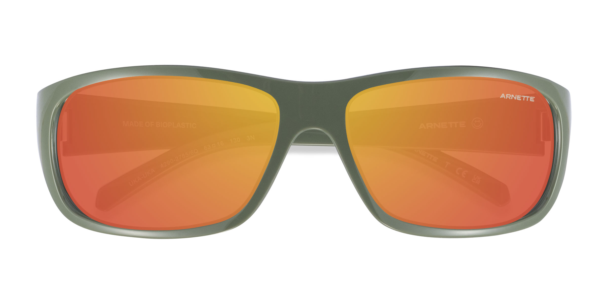 Vert ARNETTE Uka-Uka - Plastique Lunettes de soleil