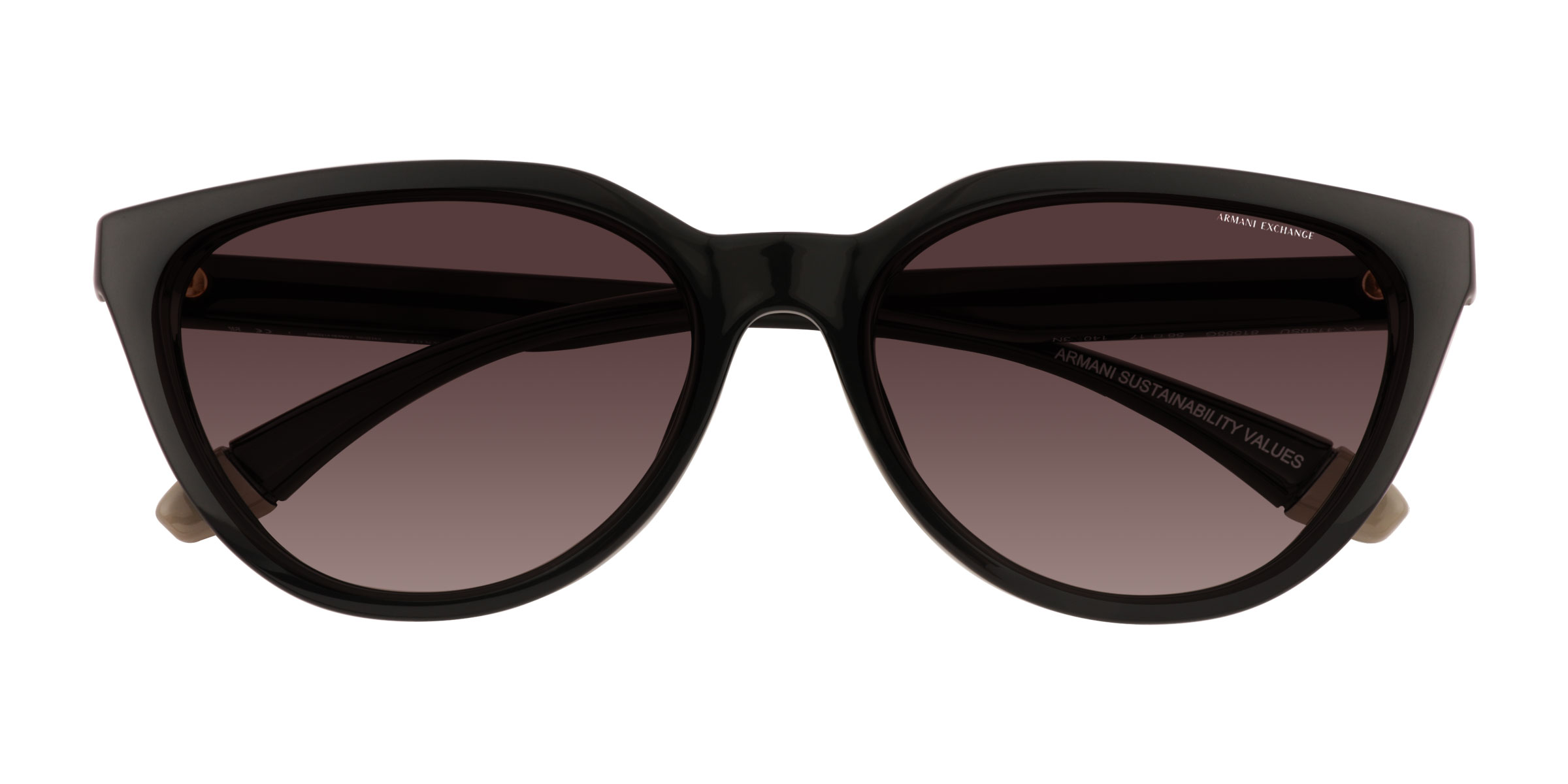 Shiny Black Armani Exchange AX4130SU -  Alternative-materials Sunglasses