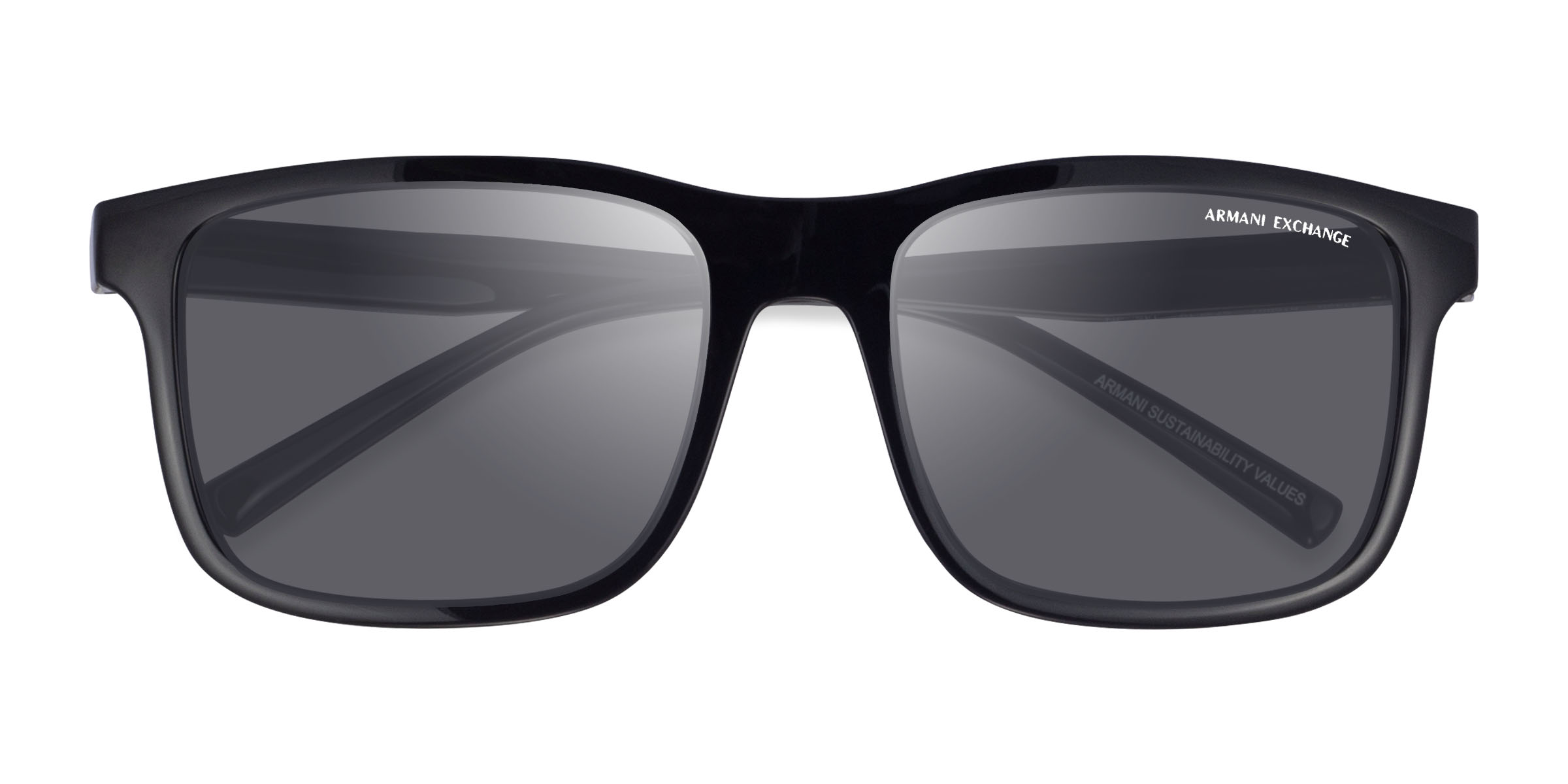 Shiny Black Armani Exchange AX4145S - Alternative-materials Lunettes de soleil