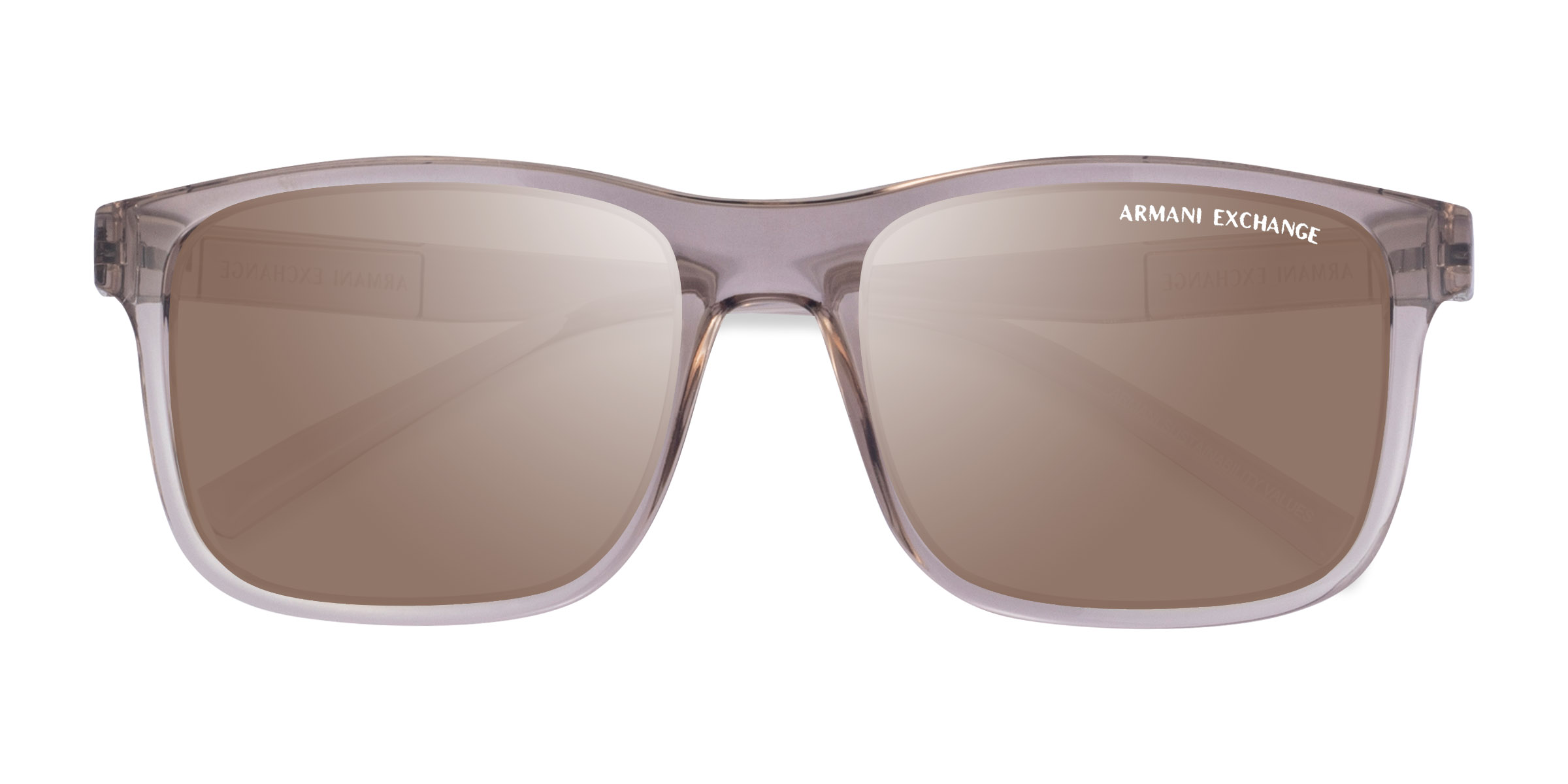 Shiny Transparent Brown Armani Exchange AX4145S -  Alternative-materials Sunglasses