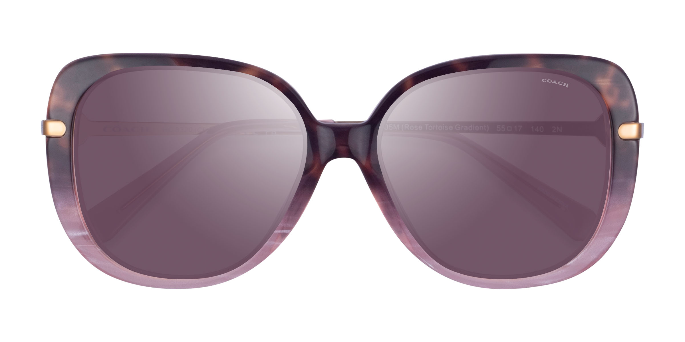 Rose Tortoise Gradient Coach HC8320 C6180 - Acetate Sunglasses