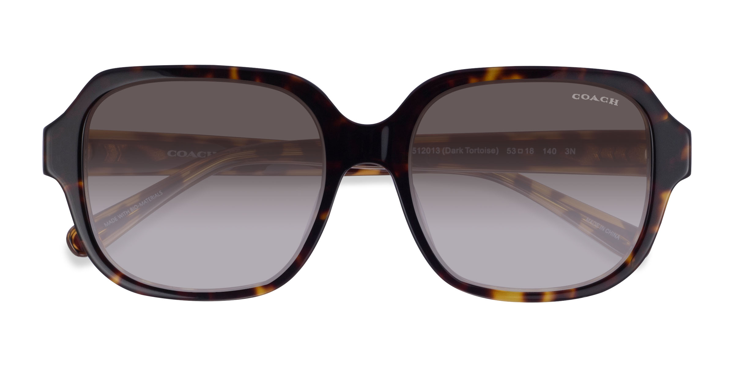 Dark Tortoise Coach HC8335U C7989 -  Alternative-materials Sunglasses