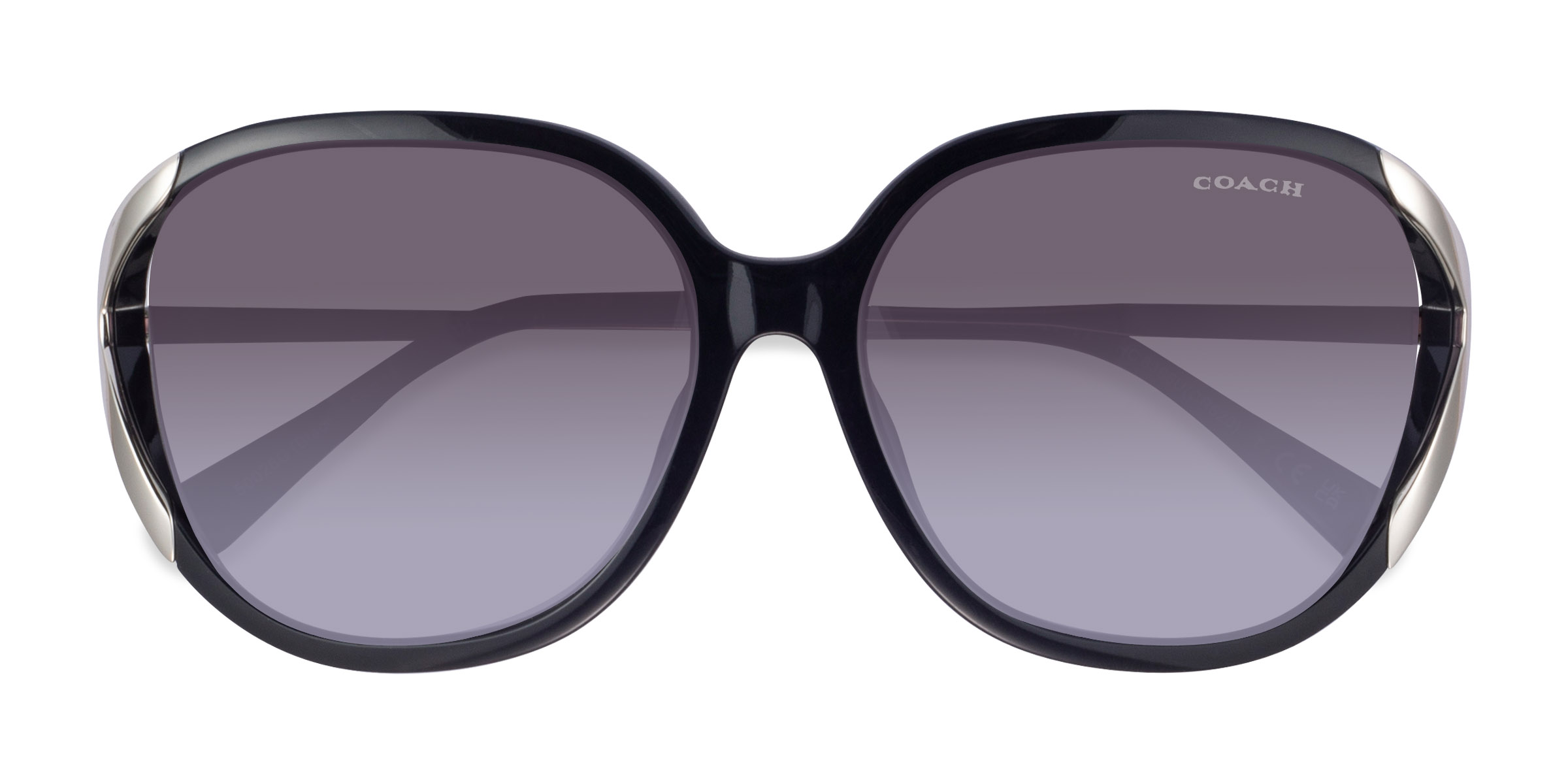 Matte Black Coach HC8396U CR620 - Plastique Lunettes de soleil