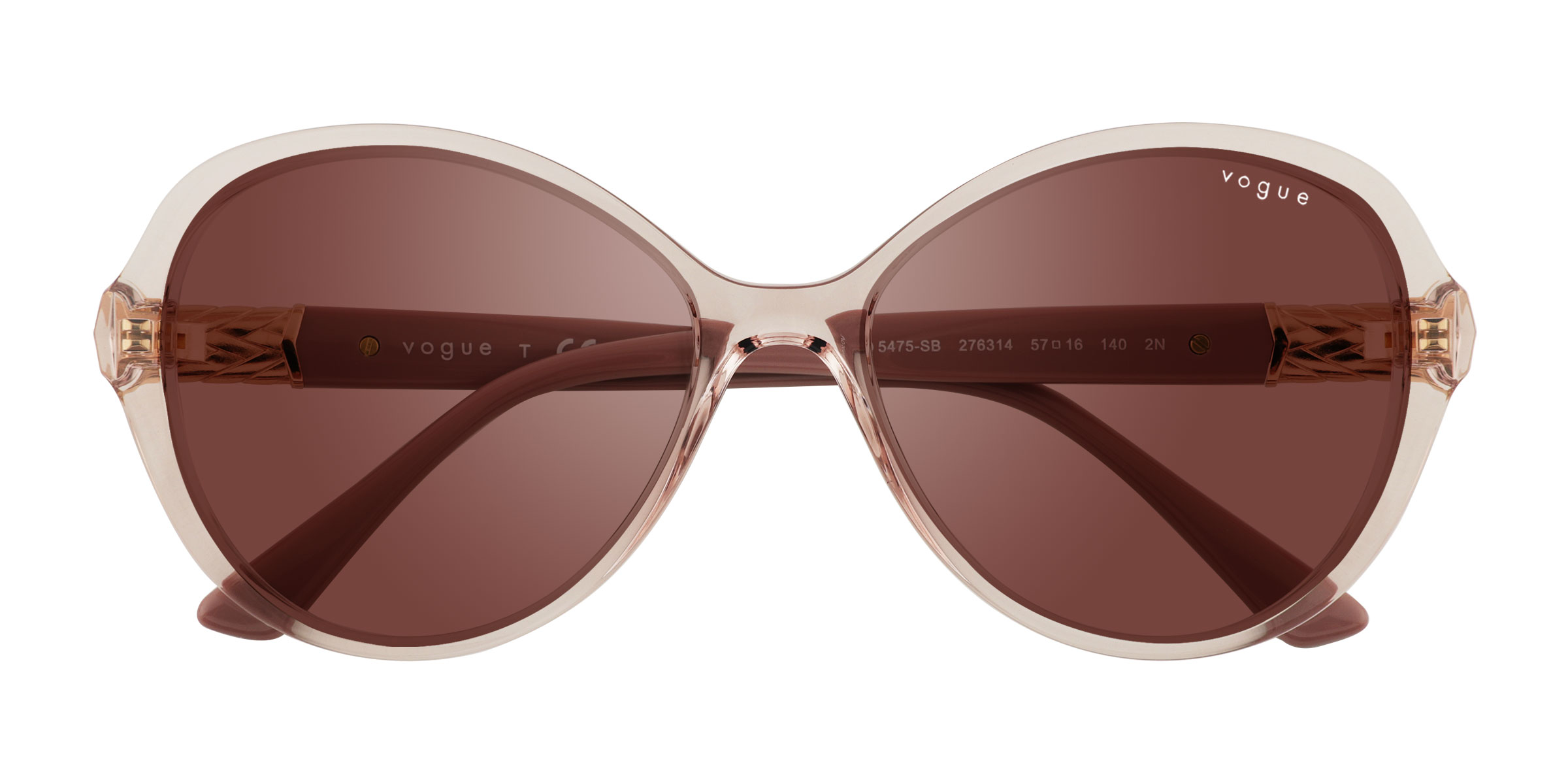 Transparent Pink Vogue Eyewear VO5475SB - Plastic Sunglasses