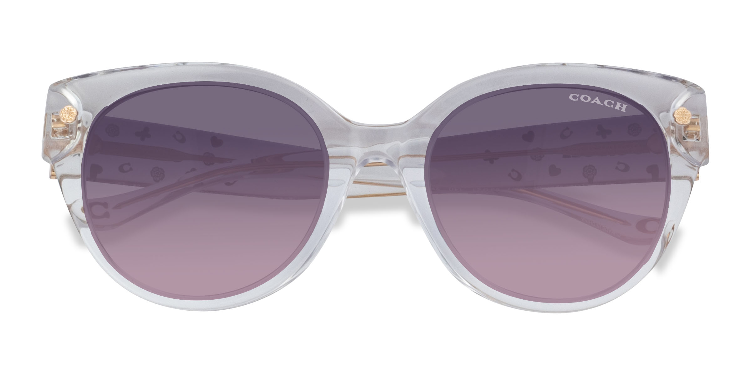 Transparent Clear Coach HC8393U CR612 - Acétate Lunettes de soleil