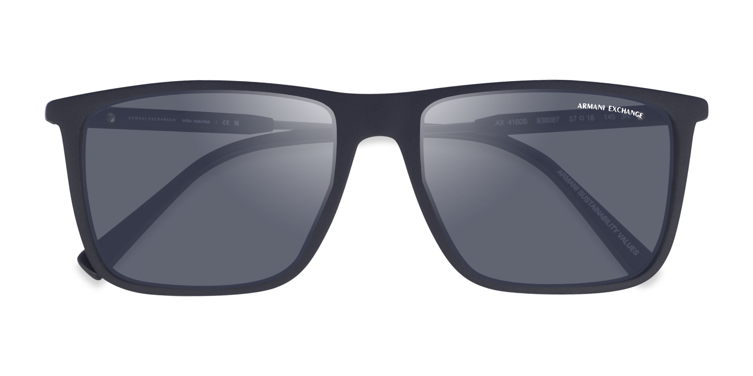 Matter Black Armani Exchange AX4160S -  Alternative-materials Sunglasses