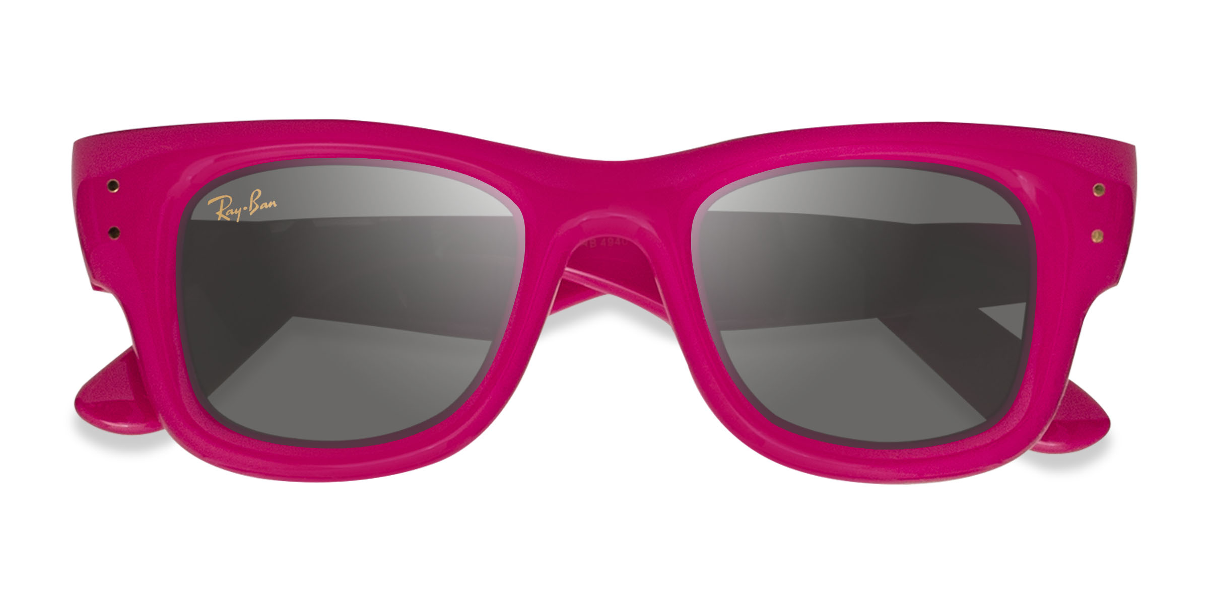 Polished Fucsia Ray-Ban RB4940 Wayfarer Puffer - Plastique Lunettes de soleil