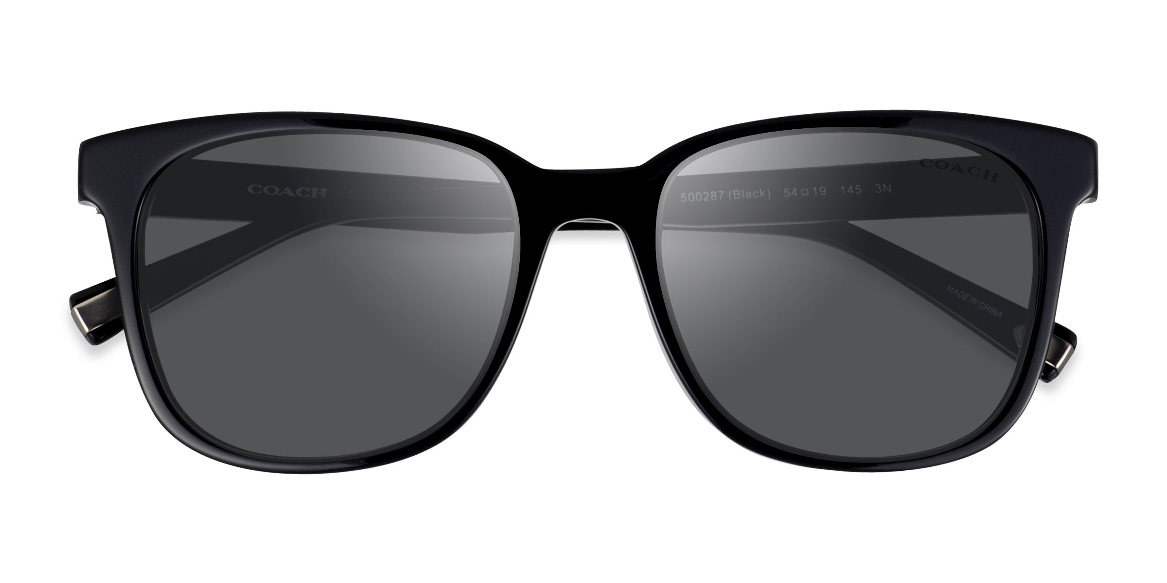 Noir Coach HC8313U C2095 - Acétate Lunettes de soleil
