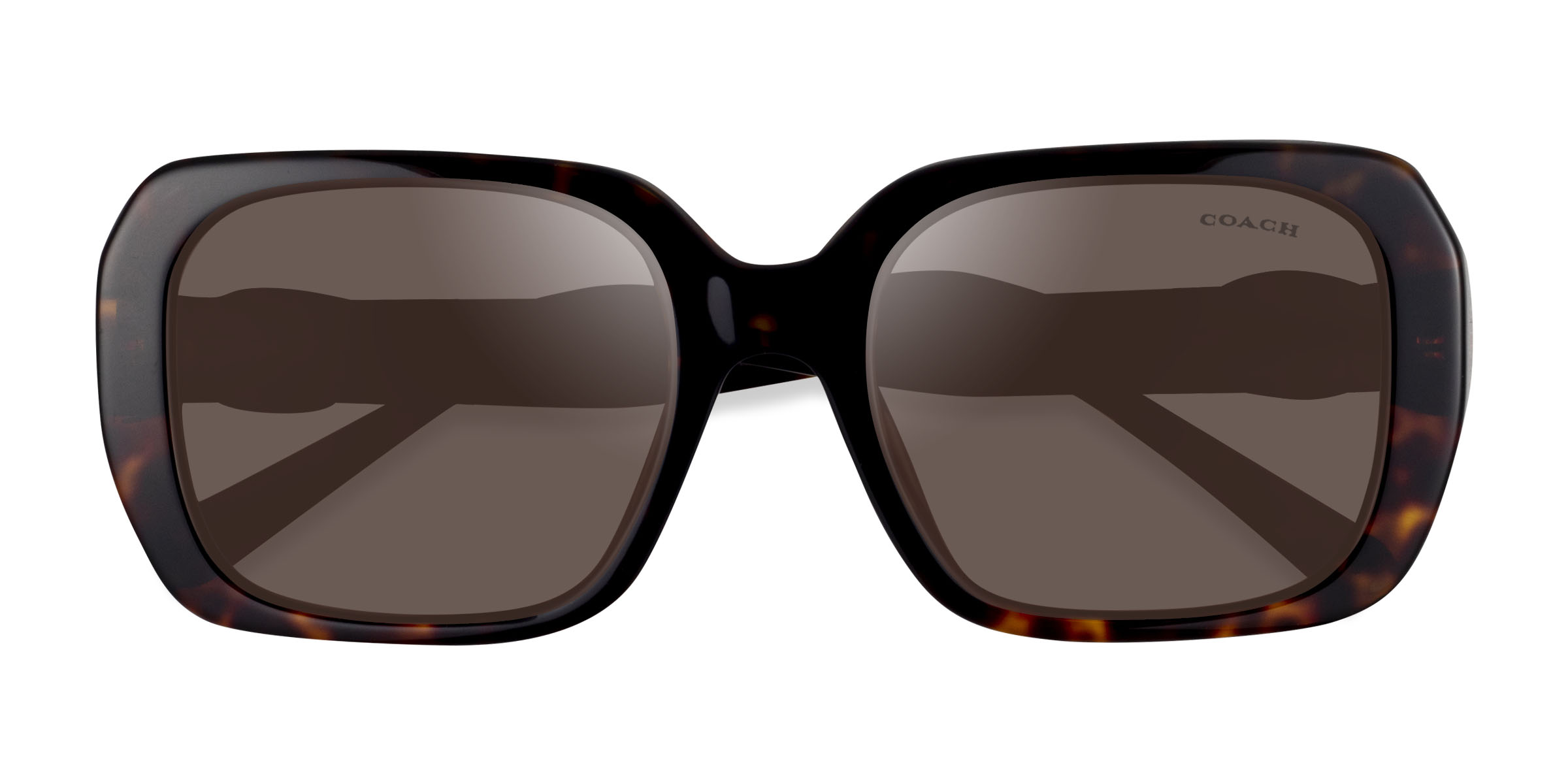 Écaille Noire Coach HC8329U C6188 - Acétate Lunettes de soleil