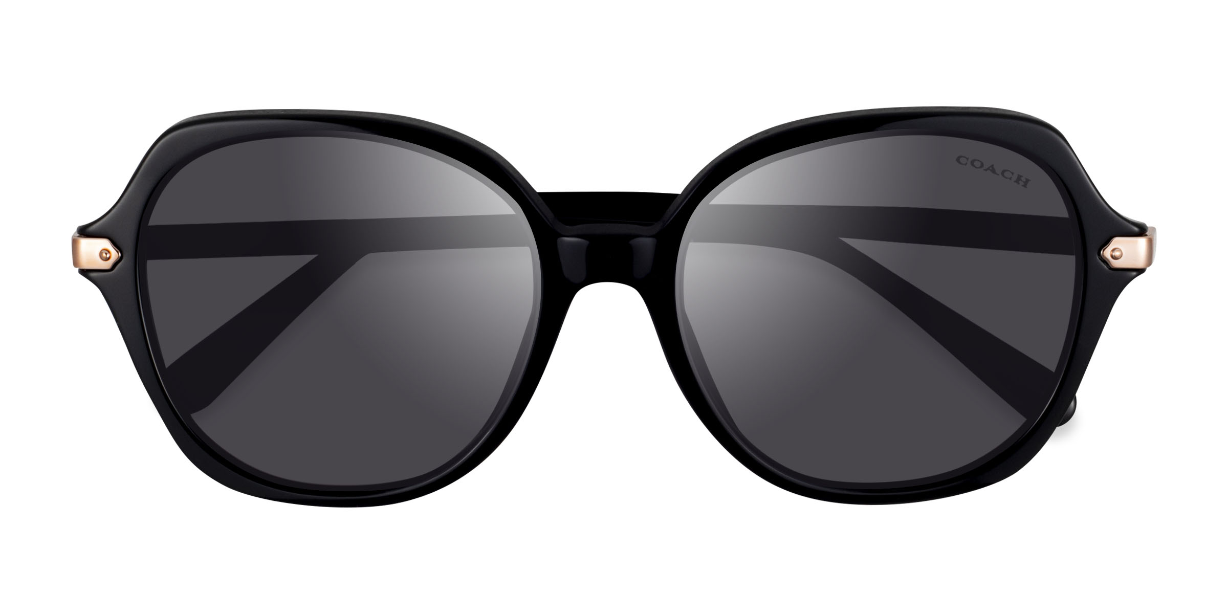 Noir Coach HC8377U CL928 - Acétate Lunettes de soleil