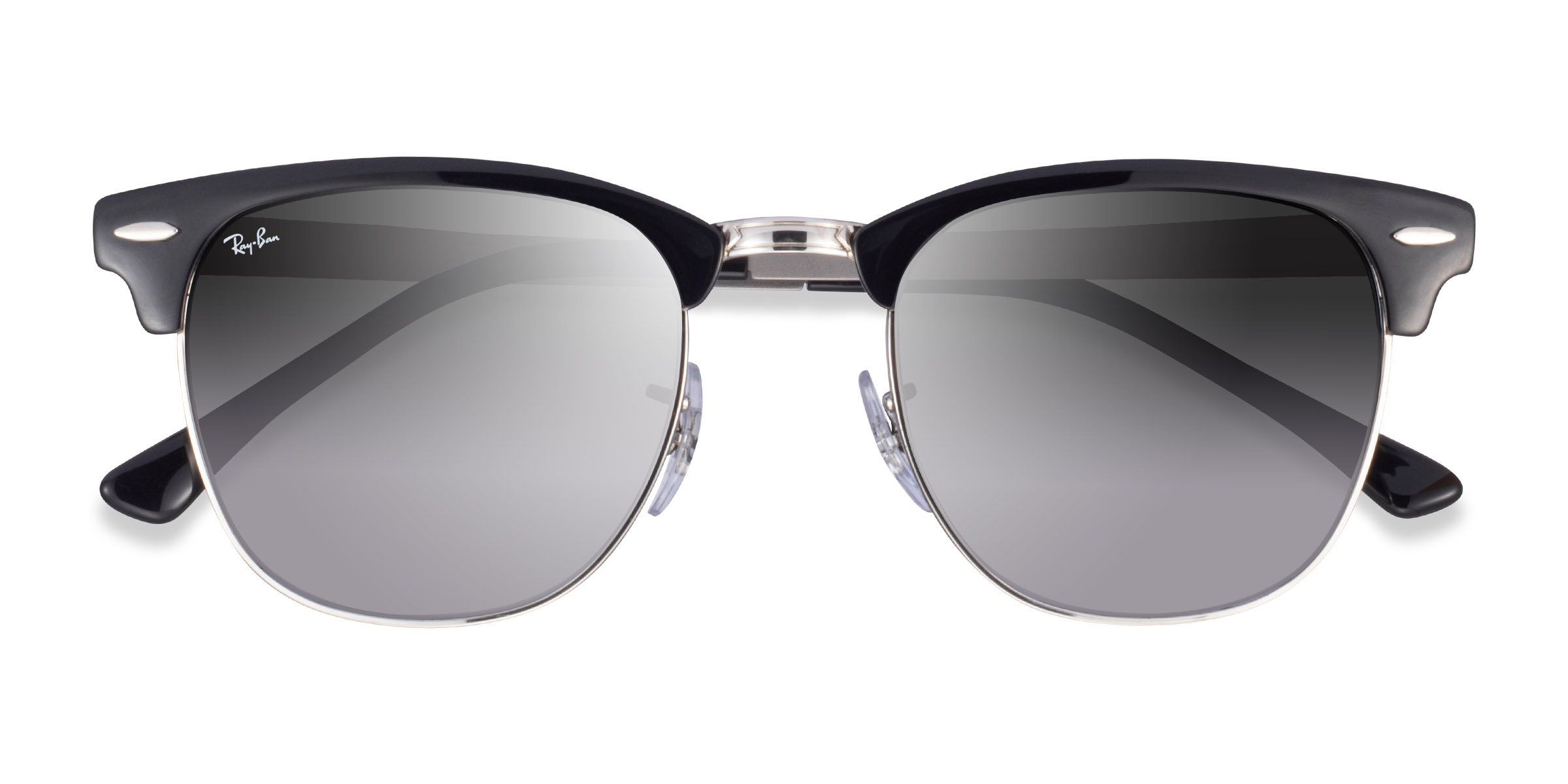 Black On Silver Ray-Ban RB3716 -  Metal Sunglasses