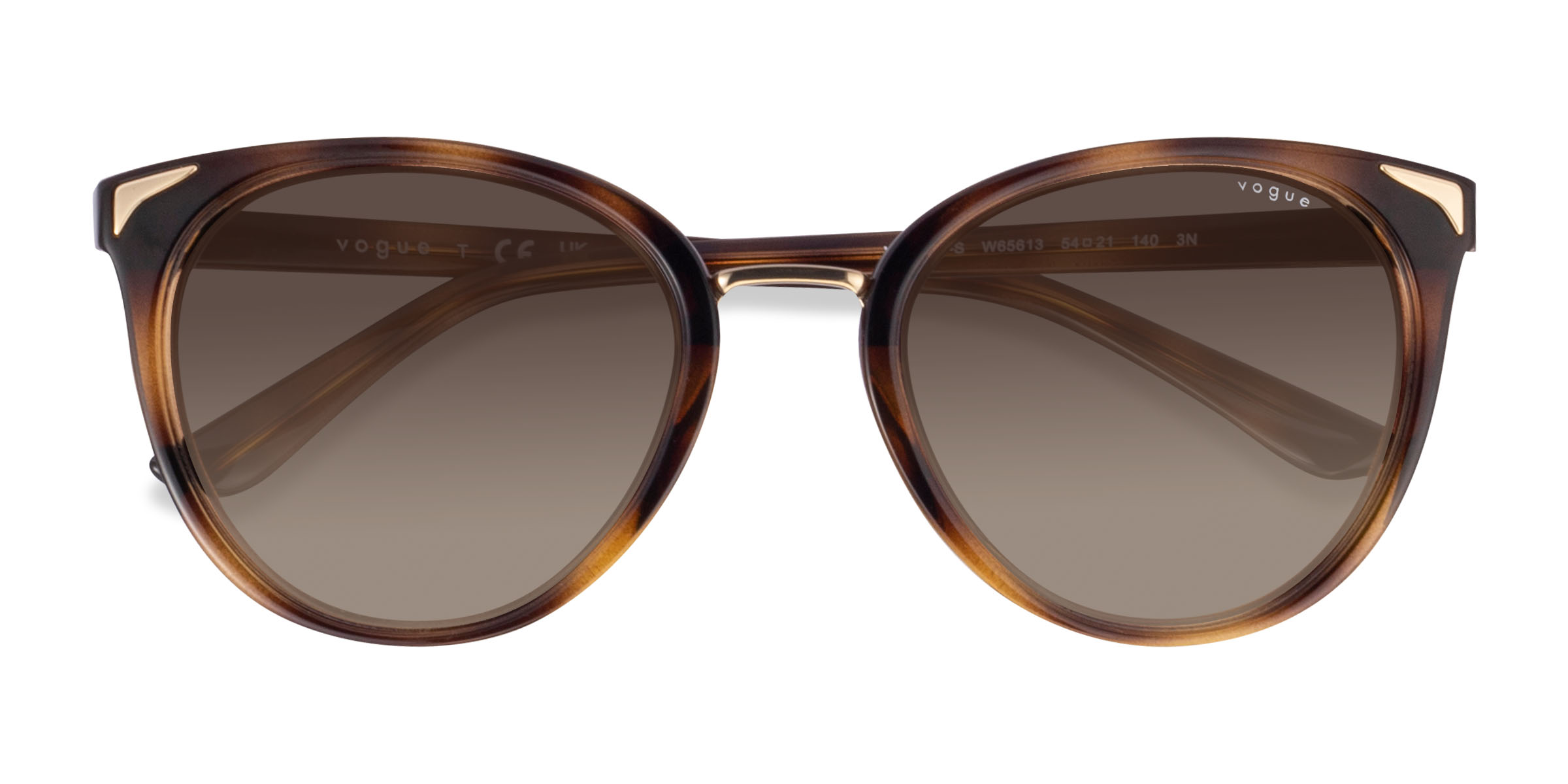 Dark Tortoise Vogue Eyewear VO5230S -  Plastic Sunglasses
