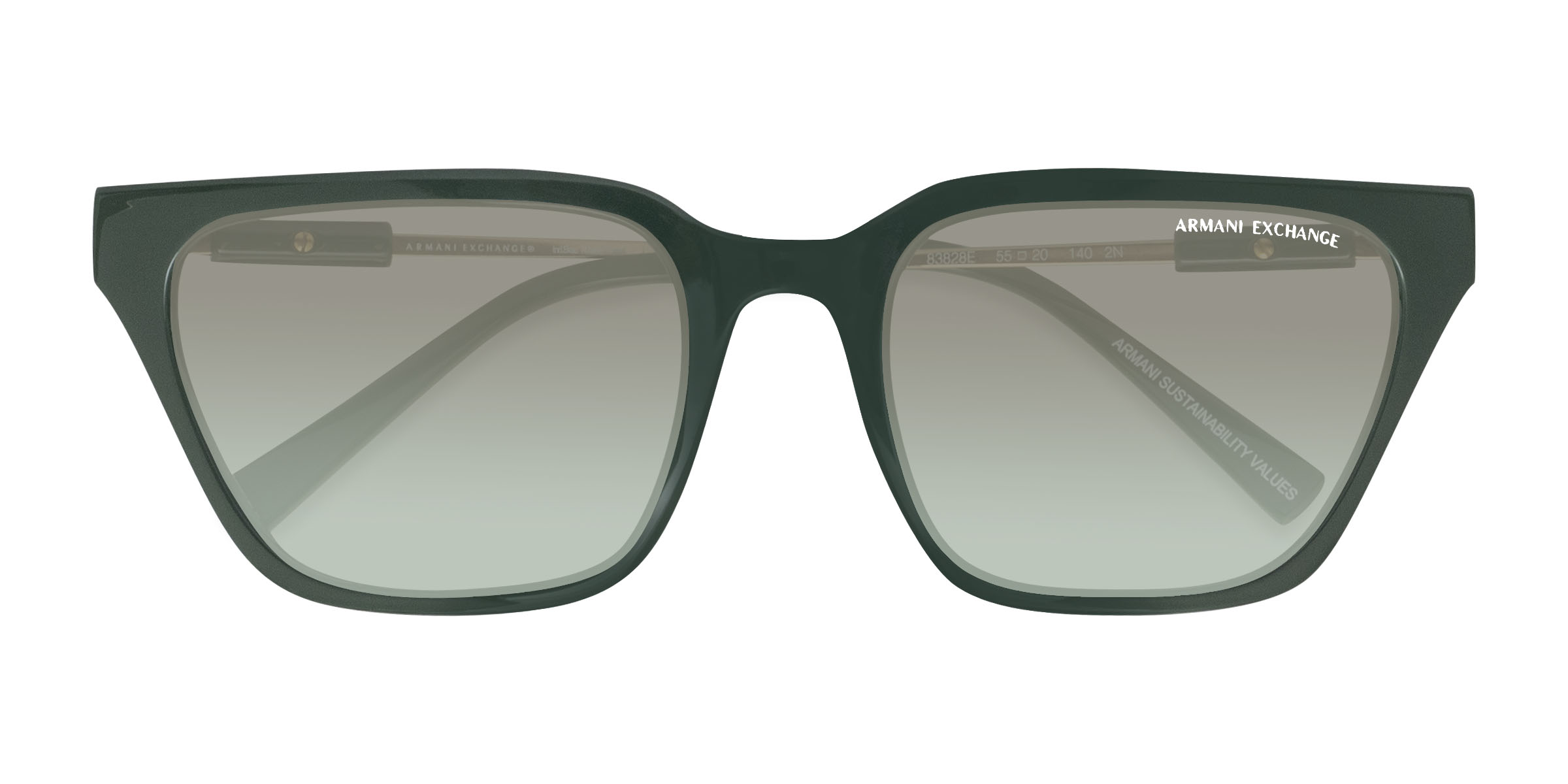Vert Armani Exchange AX4158S - Métal Lunettes de soleil