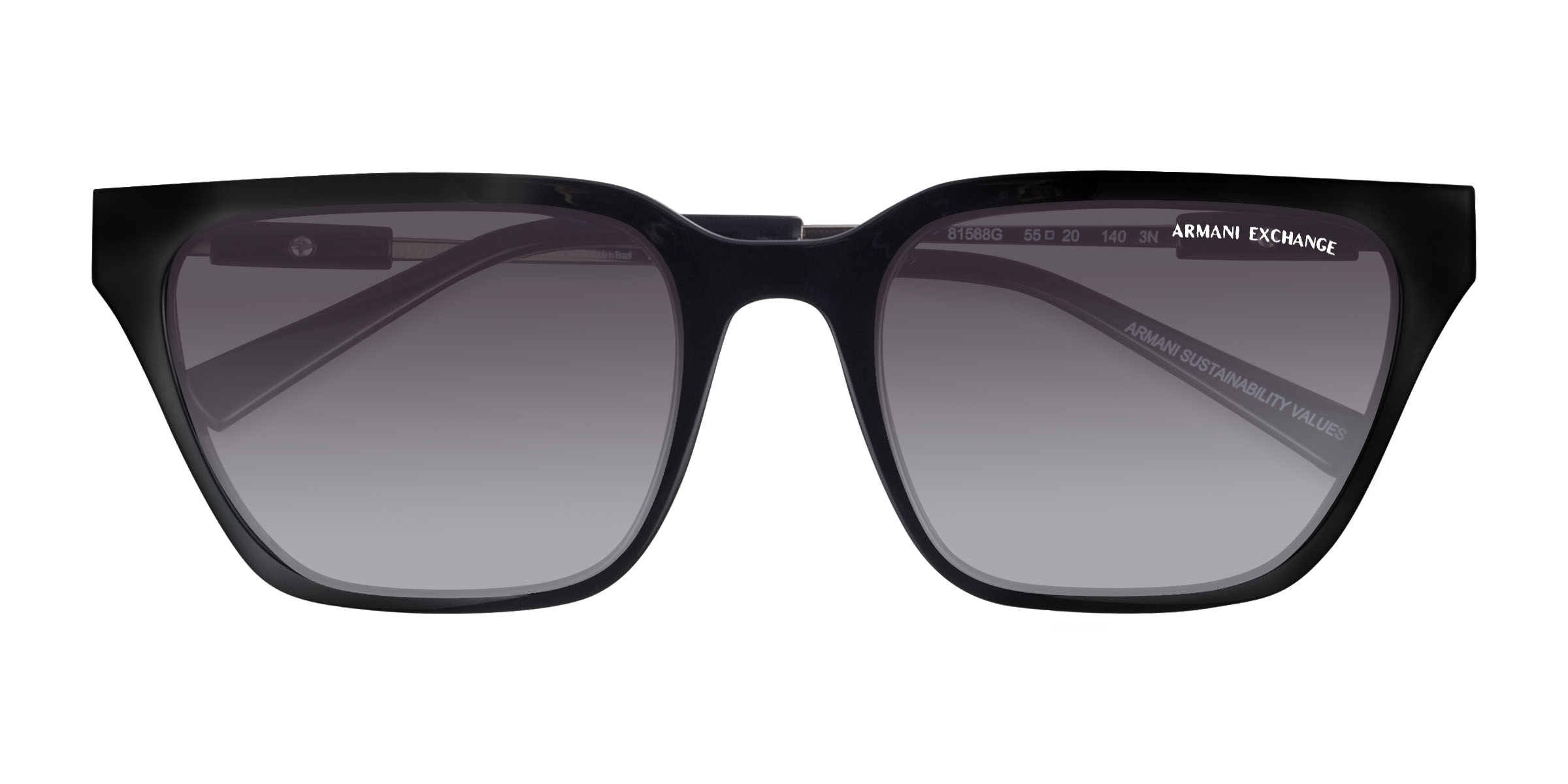 Black Armani Exchange AX4158S - Alternative-materials Sunglasses
