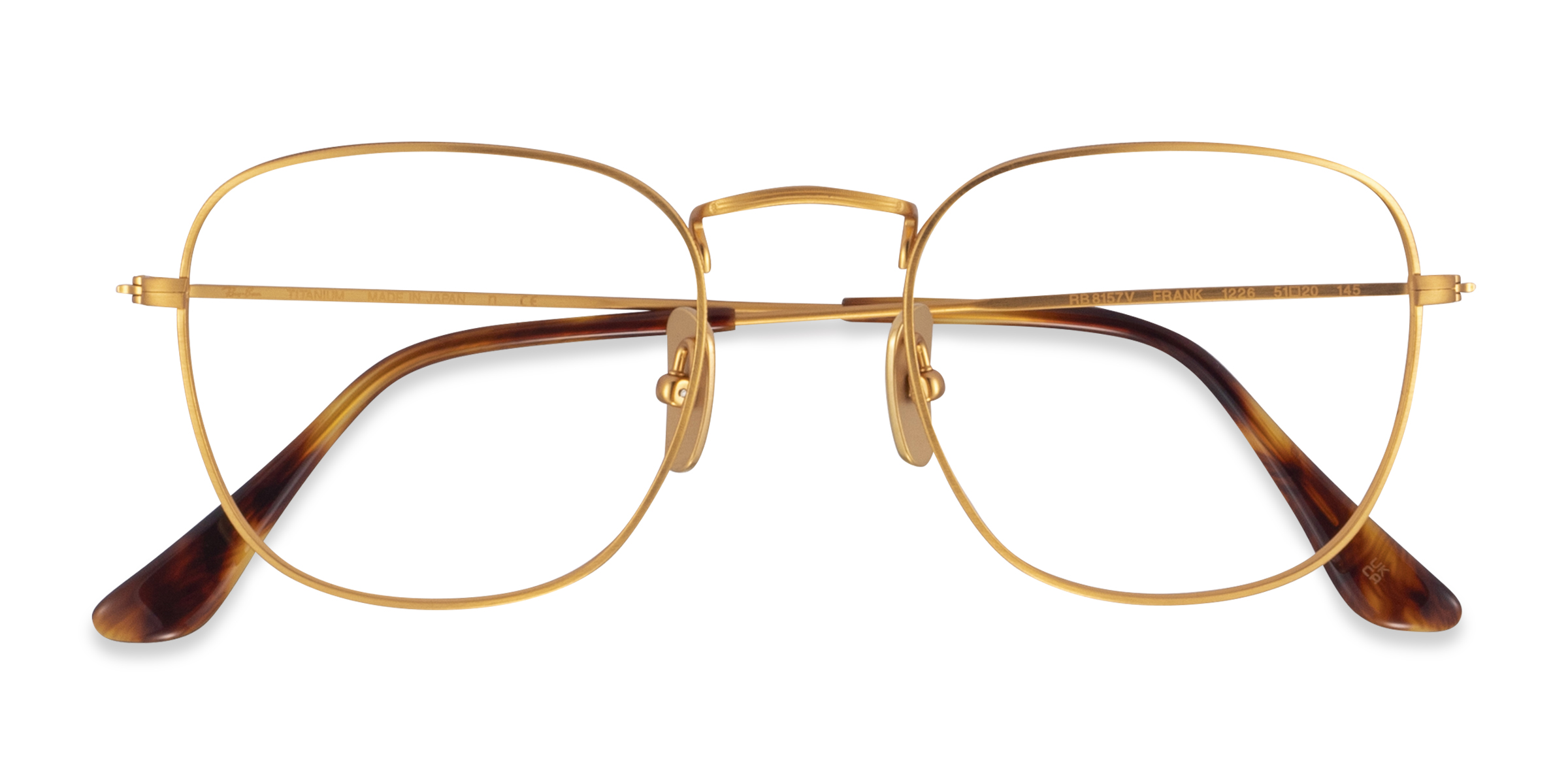 Matte Gold Ray-Ban RB8157V Frank - Titanium Eyeglasses