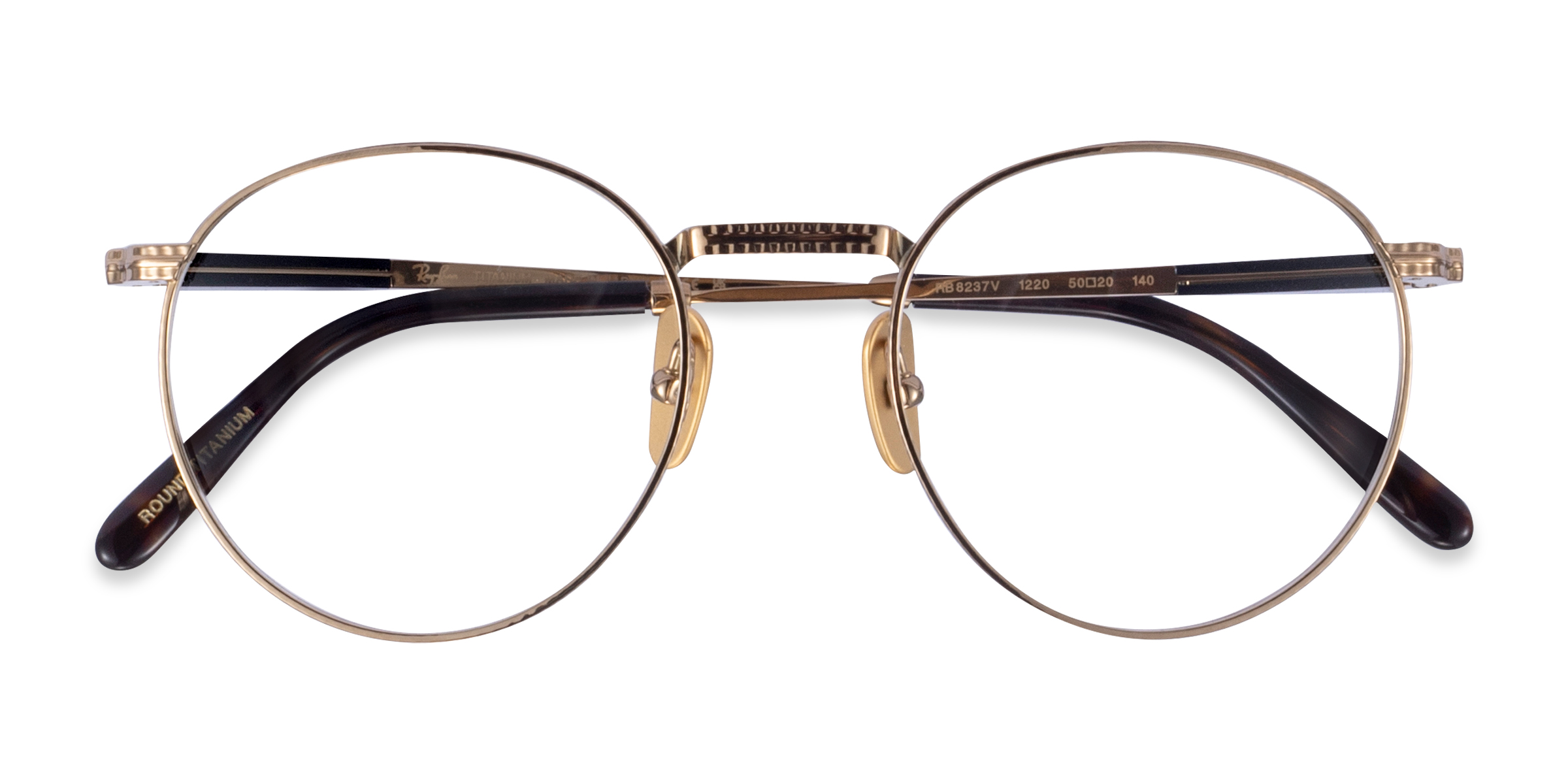 Shiny Gold Ray-Ban RB8237V -  Titanium Lunettes de vue