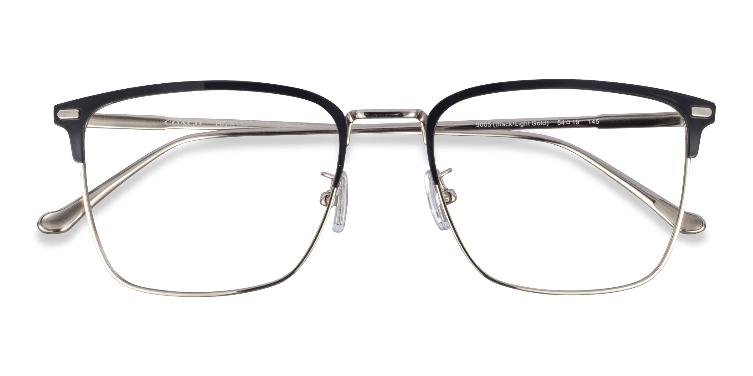 Gold Black Coach HC5149T - Titanium Eyeglasses