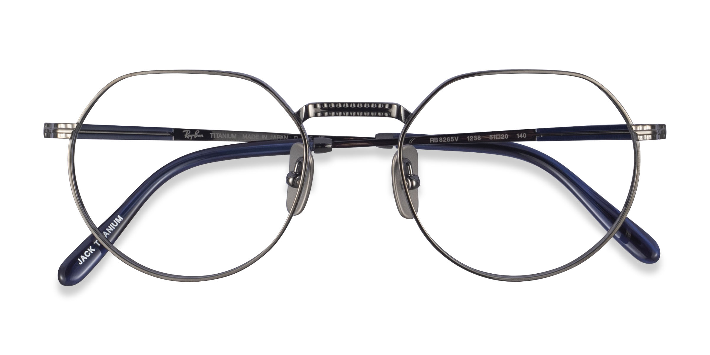 Gunmetal Ray-Ban RB8265V Jack - Titanium Eyeglasses