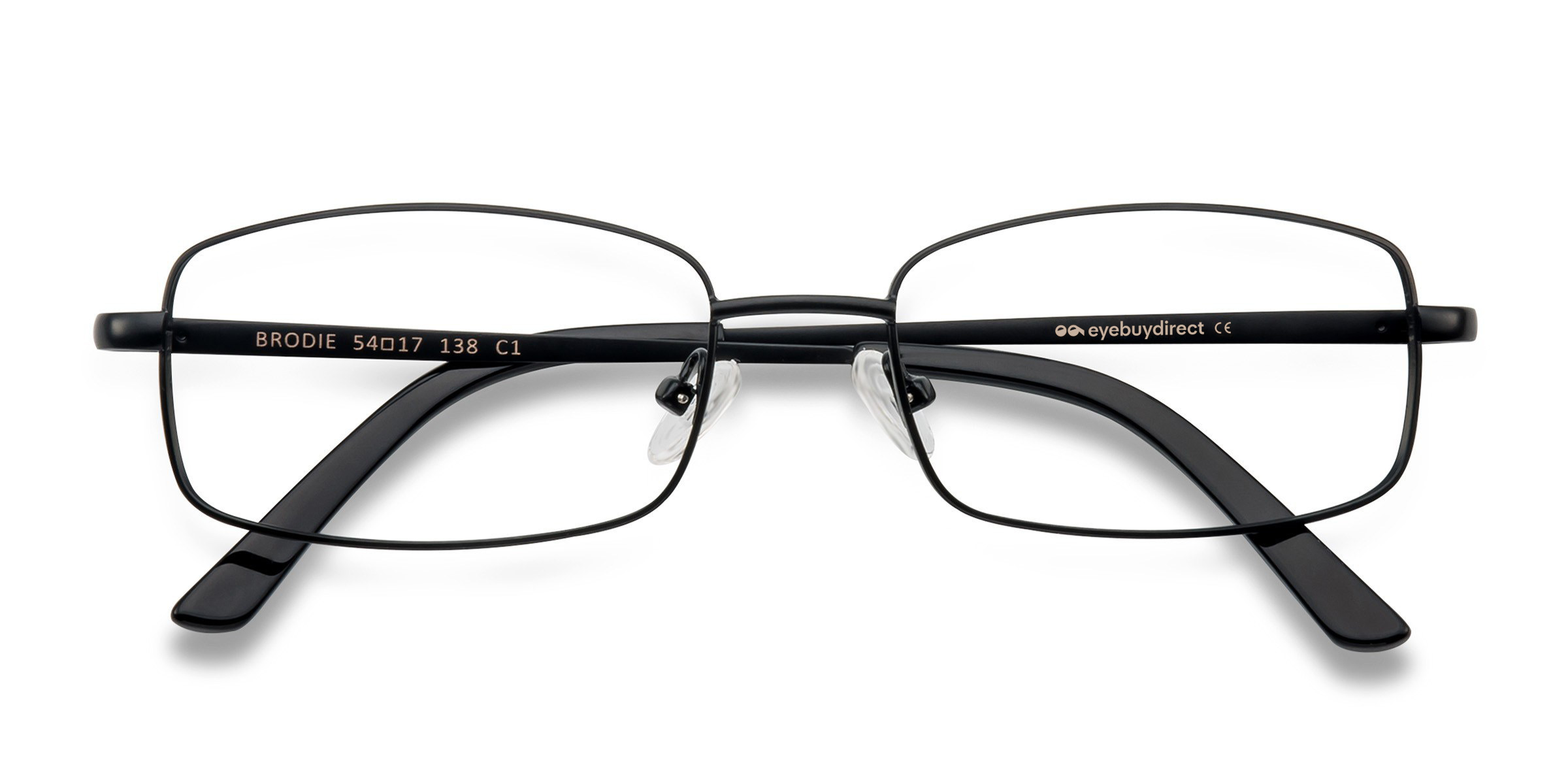 Noir Brodie - Métal Lunettes de vue