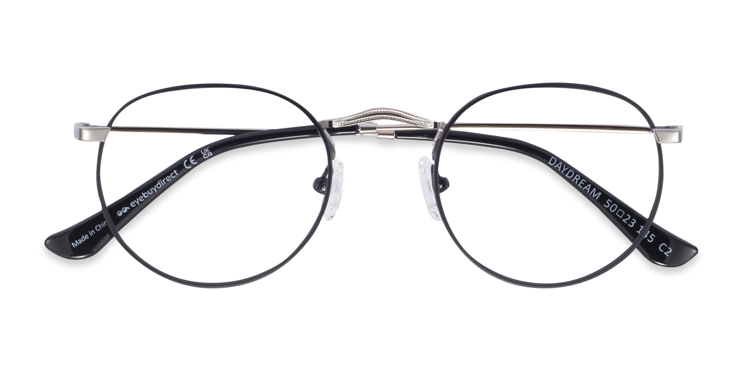 Black Silver Daydream - Métal Lunettes de vue