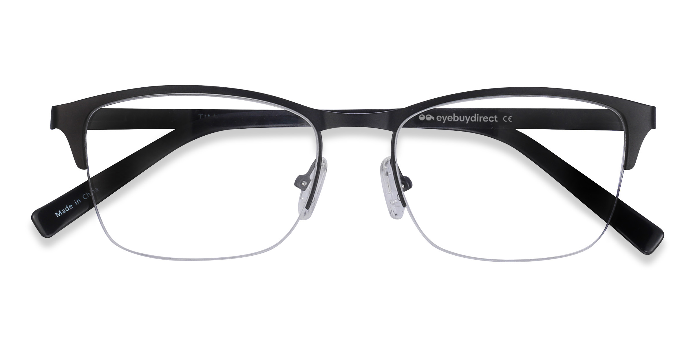 Black Time -  Metal Eyeglasses