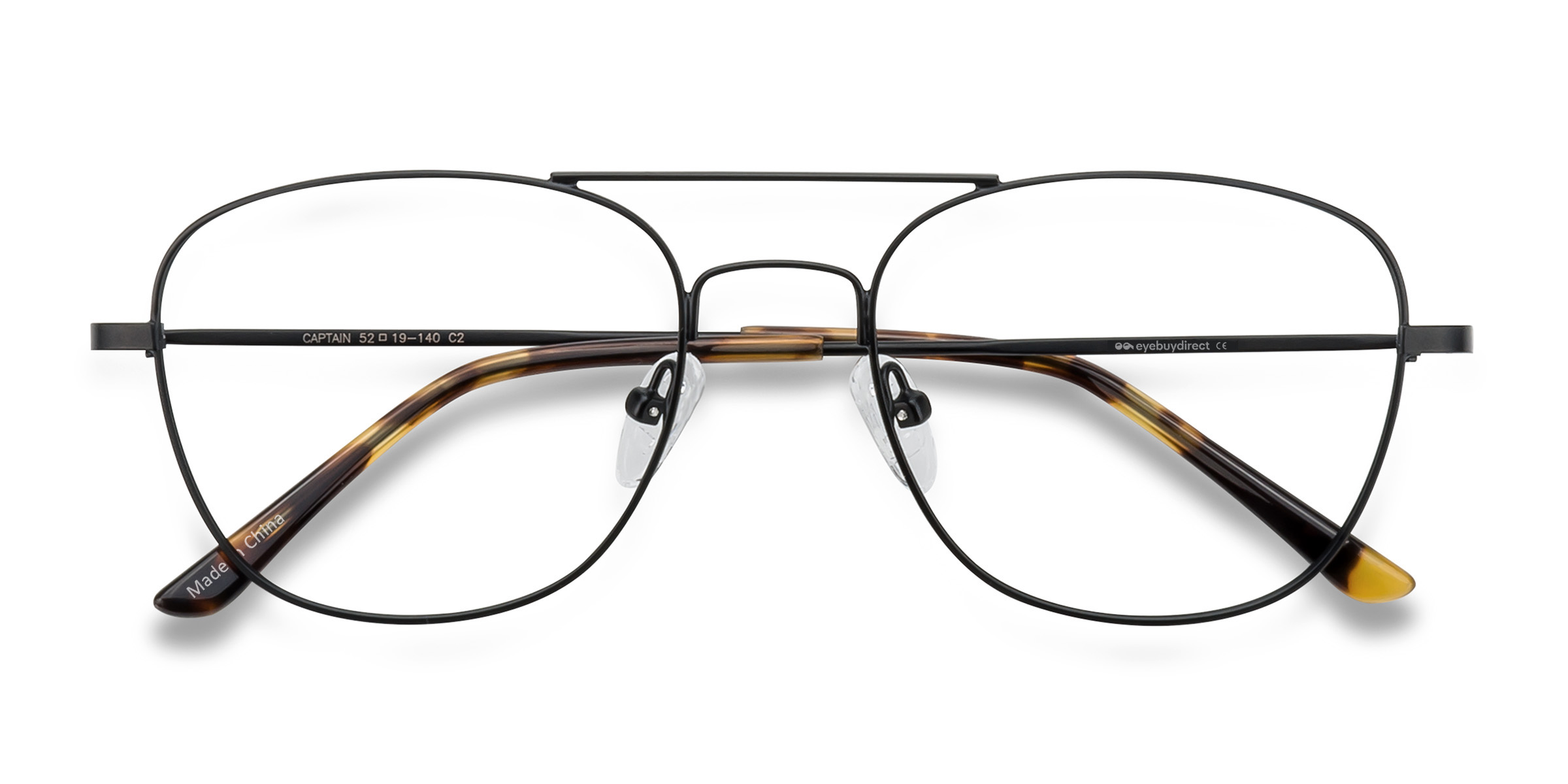 Black Captain - Metal Eyeglasses